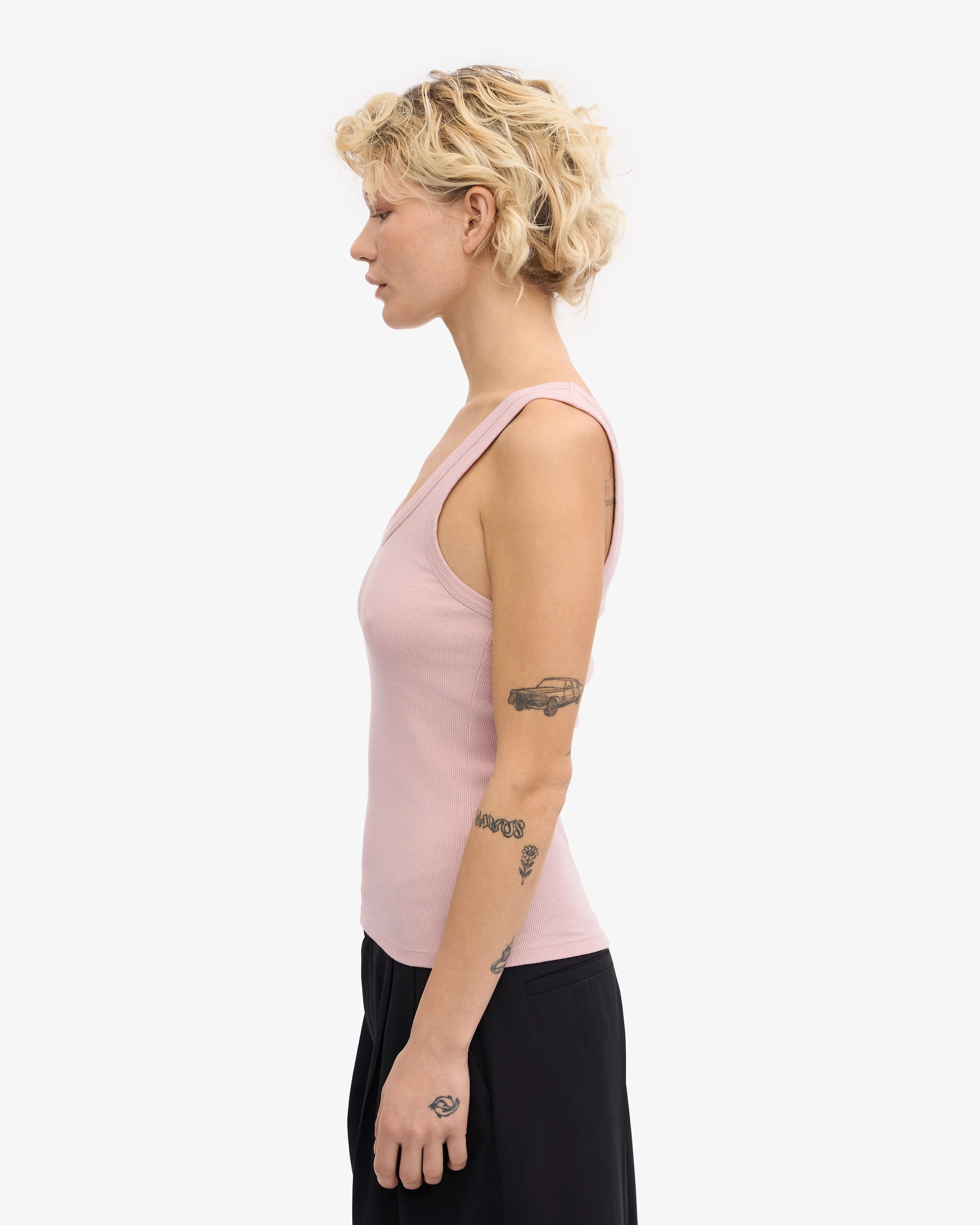 Women Organic Rib Tank Top - Faded Pink sold by Colorful Standard product image thumbnail 3