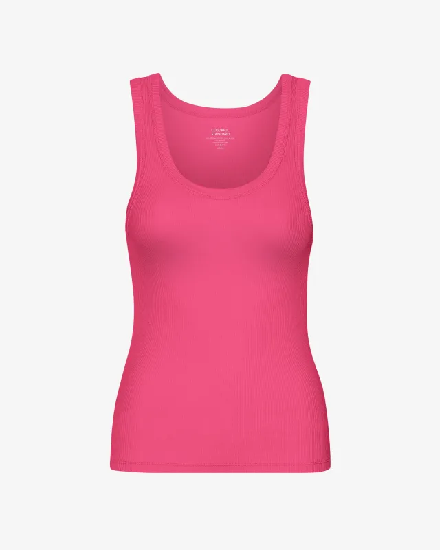 Women Organic Rib Tank Top - Bubblegum Pink sold by Colorful Standard