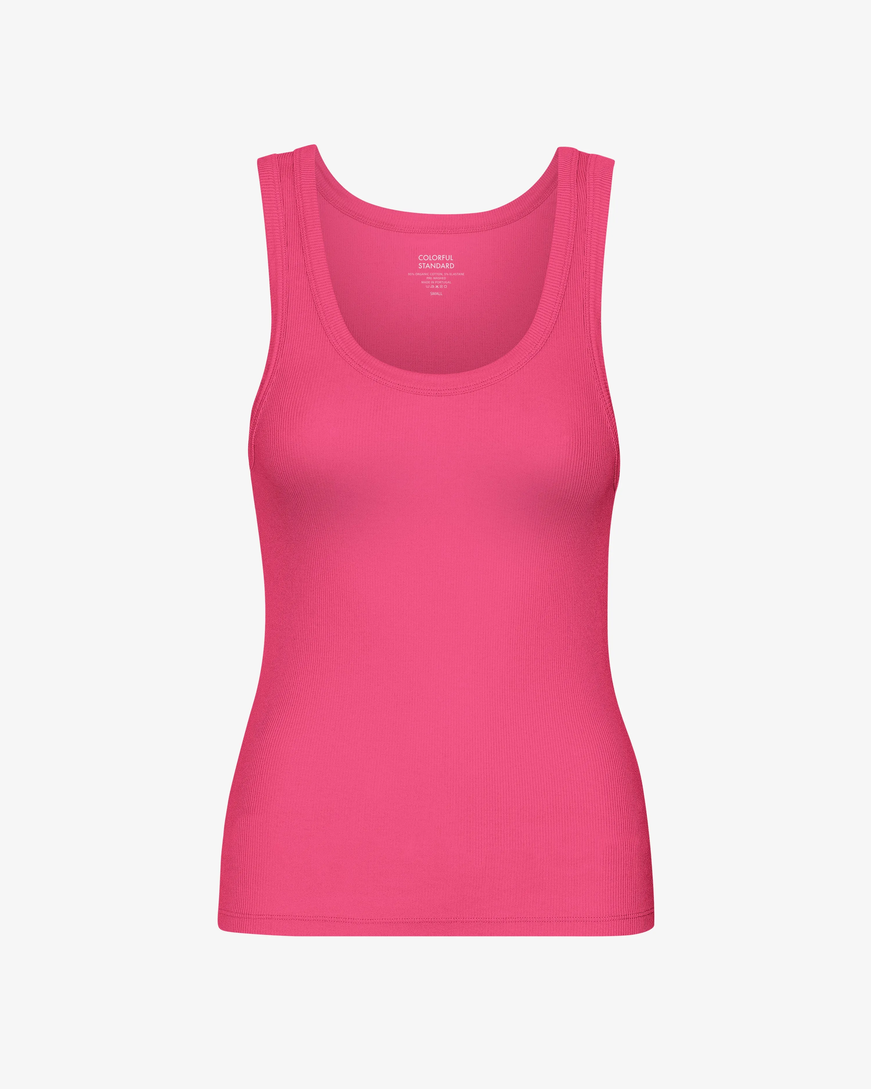 Women Organic Rib Tank Top - Bubblegum Pink sold by Colorful Standard