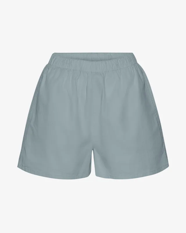 Women Organic Twill Shorts - Steel Blue sold by Colorful Standard