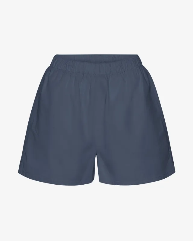 Women Organic Twill Shorts - Petrol Blue sold by Colorful Standard