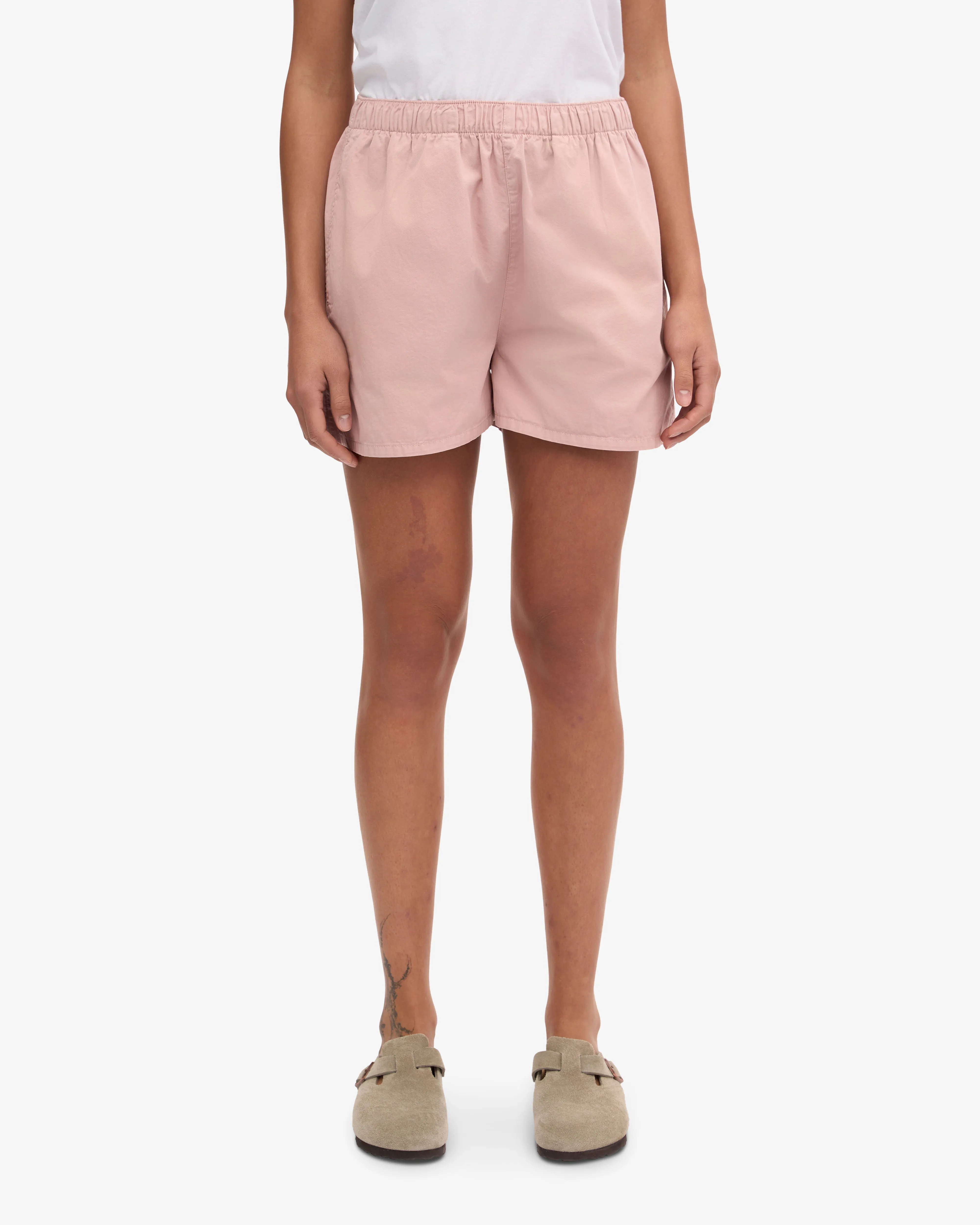 Women Organic Twill Shorts - Faded Pink sold by Colorful Standard product image thumbnail 3