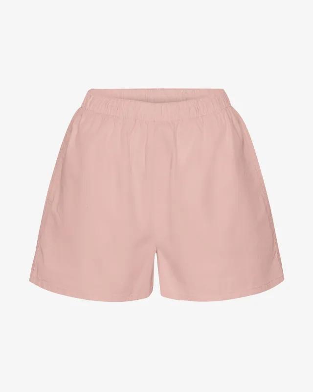 Women Organic Twill Shorts - Faded Pink sold by Colorful Standard