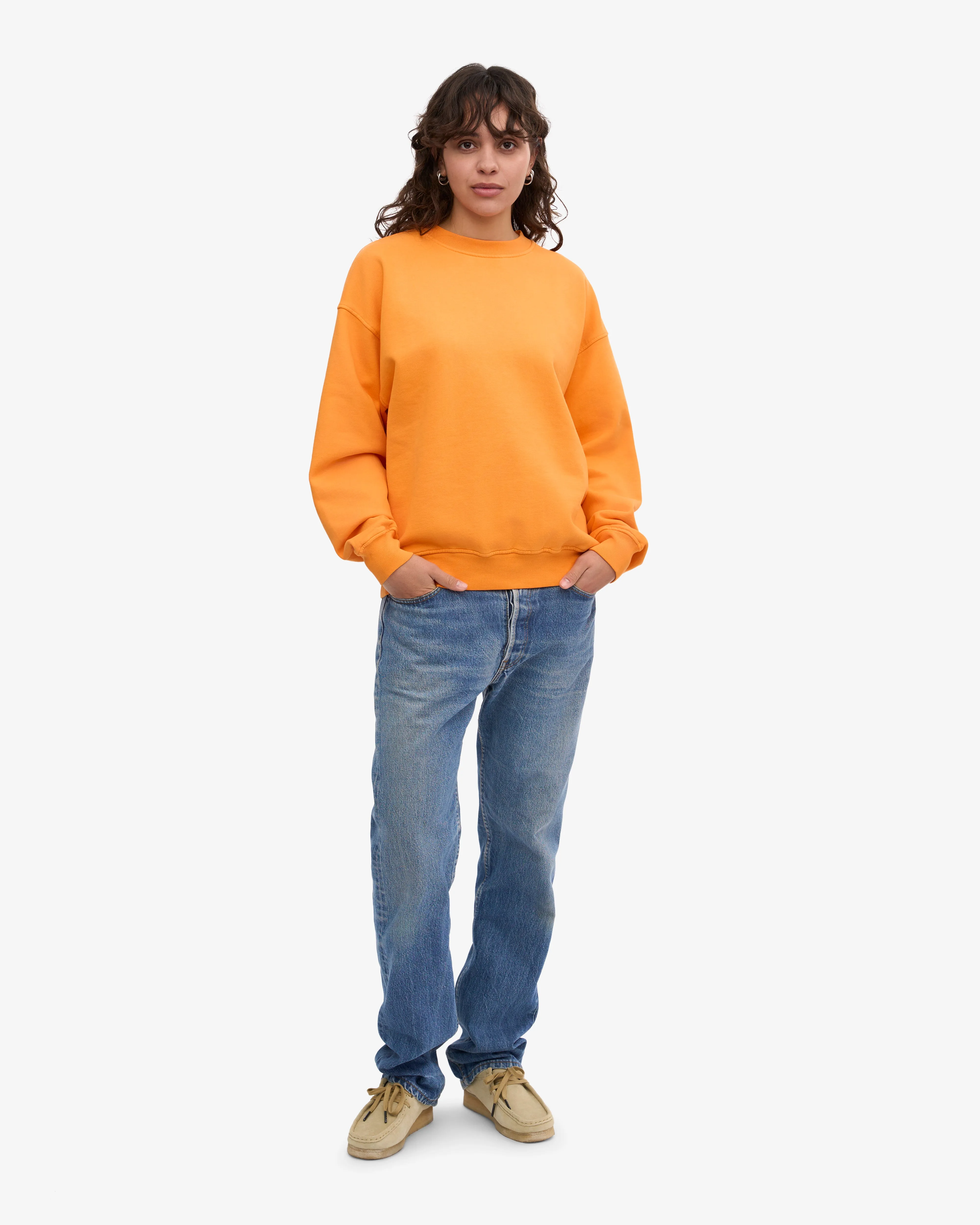 Organic Oversized Crew - Sunny Orange sold by Colorful Standard product image thumbnail 5