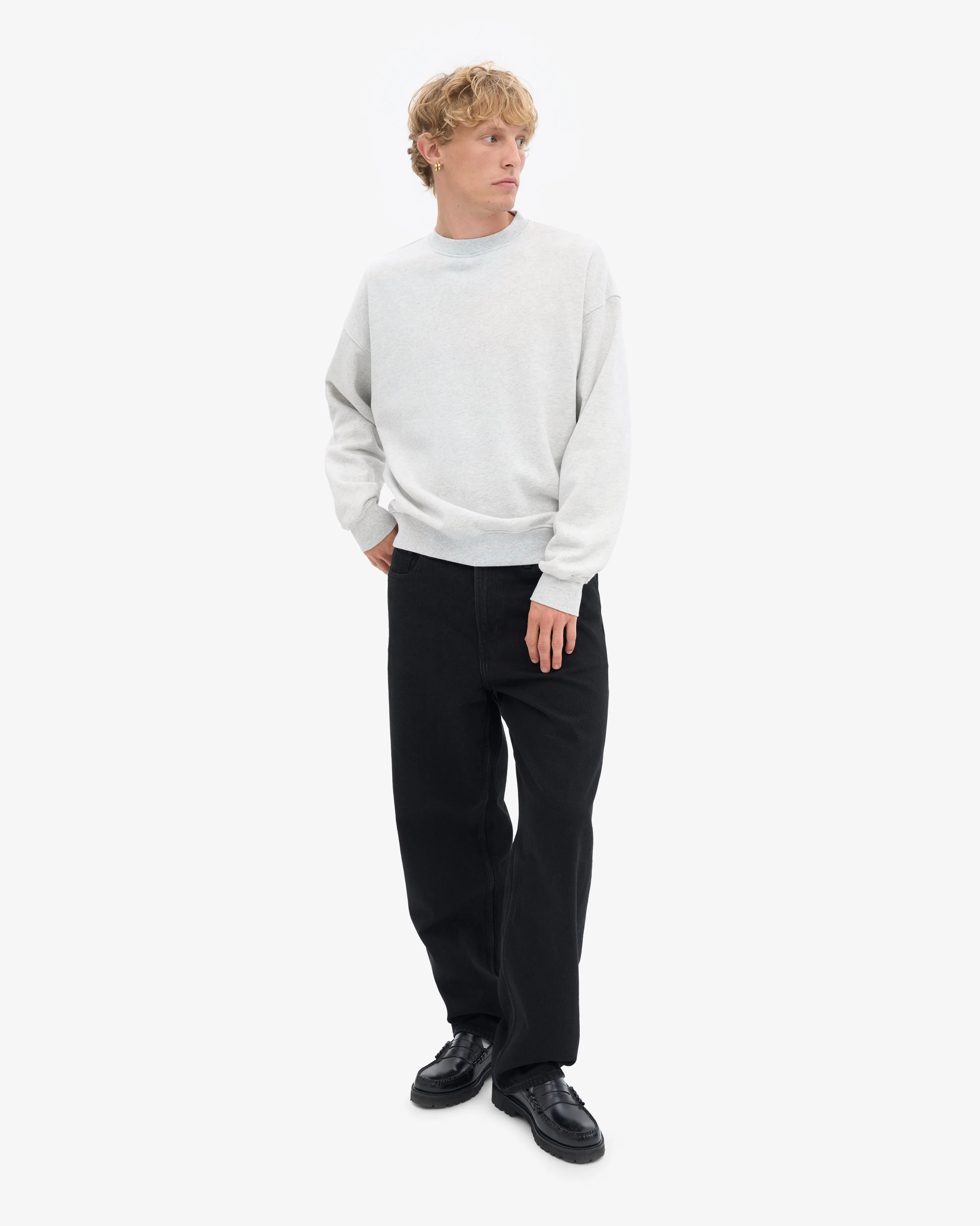 Organic Oversized Crew - Snow Melange sold by Colorful Standard product image thumbnail 5