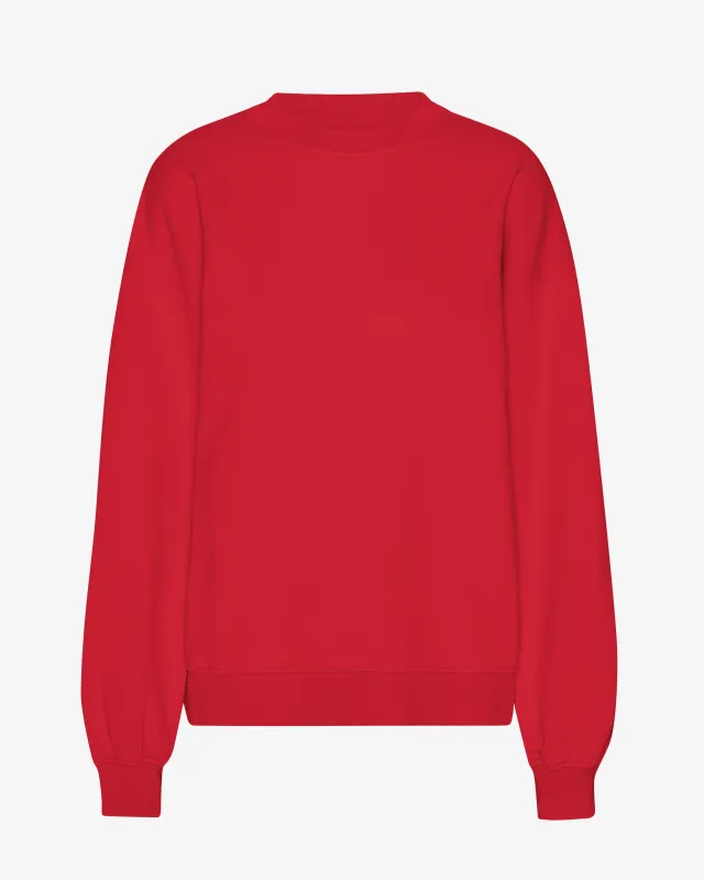Organic Oversized Crew - Scarlet Red sold by Colorful Standard
