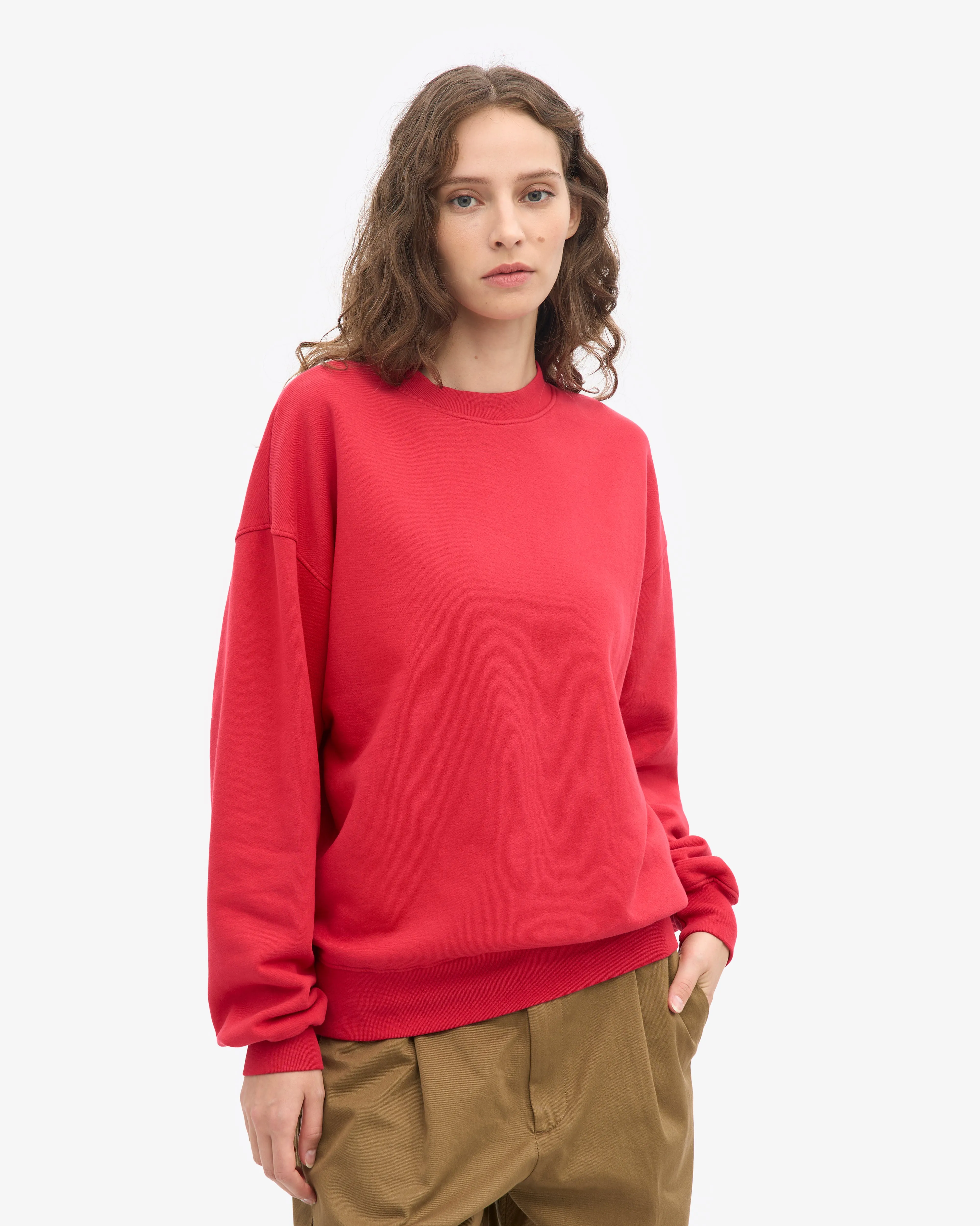 Organic Oversized Crew - Scarlet Red sold by Colorful Standard product image thumbnail 2