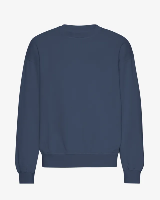 Organic Oversized Crew - Petrol Blue sold by Colorful Standard