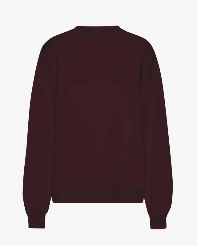 Organic Oversized Crew - Oxblood Red sold by Colorful Standard