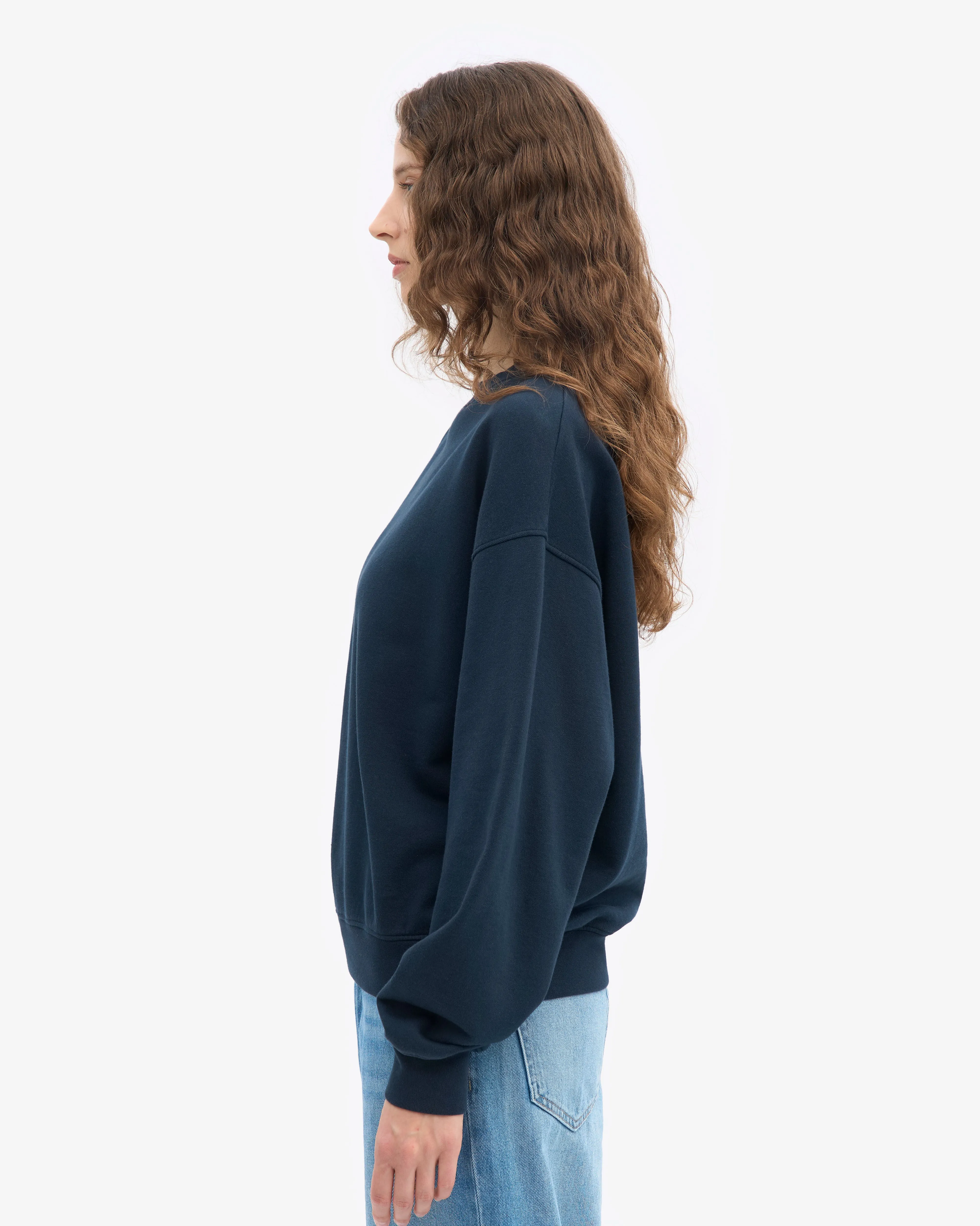 Organic Oversized Crew - Navy Blue sold by Colorful Standard product image thumbnail 3
