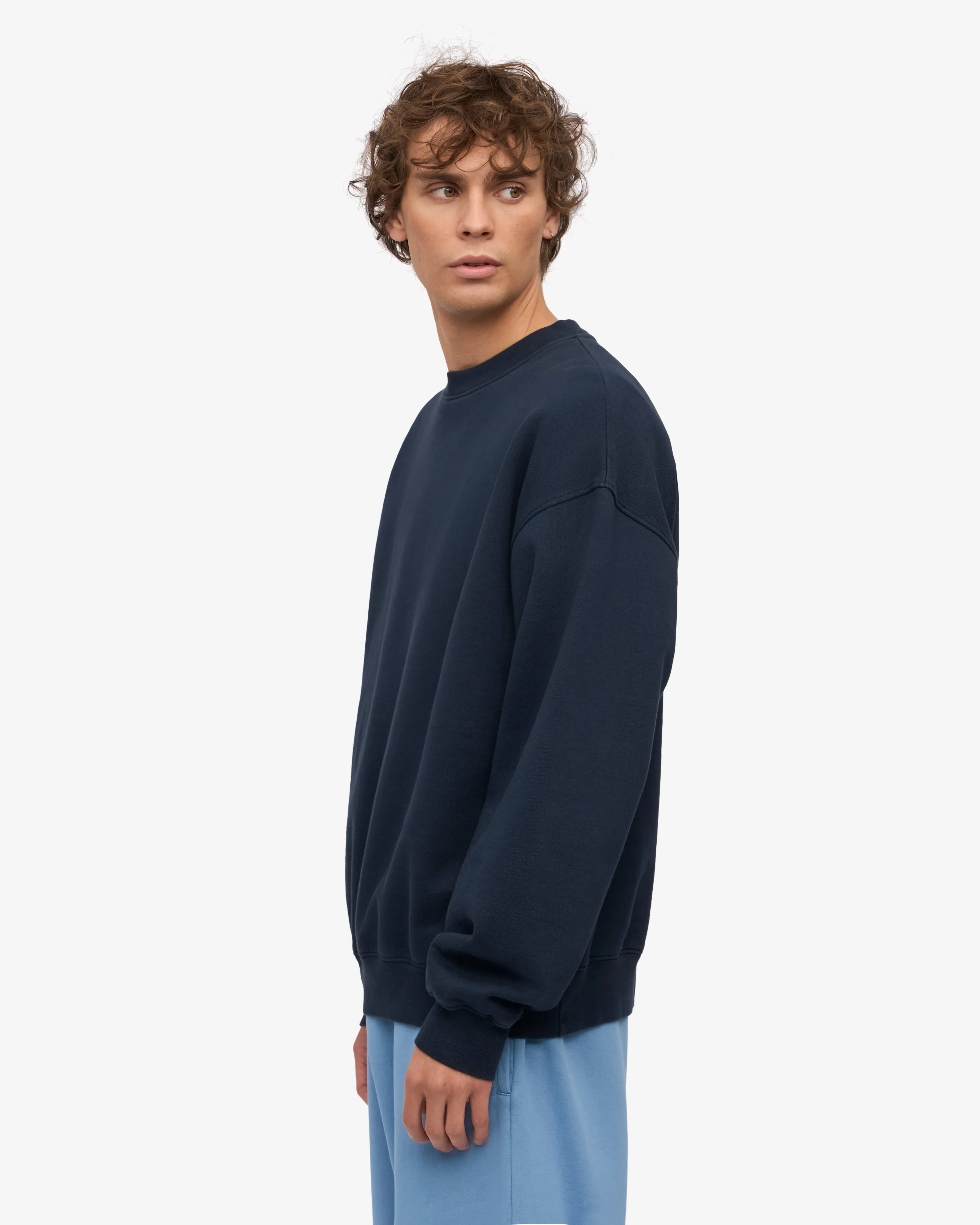 Organic Oversized Crew - Navy Blue sold by Colorful Standard product image thumbnail 3