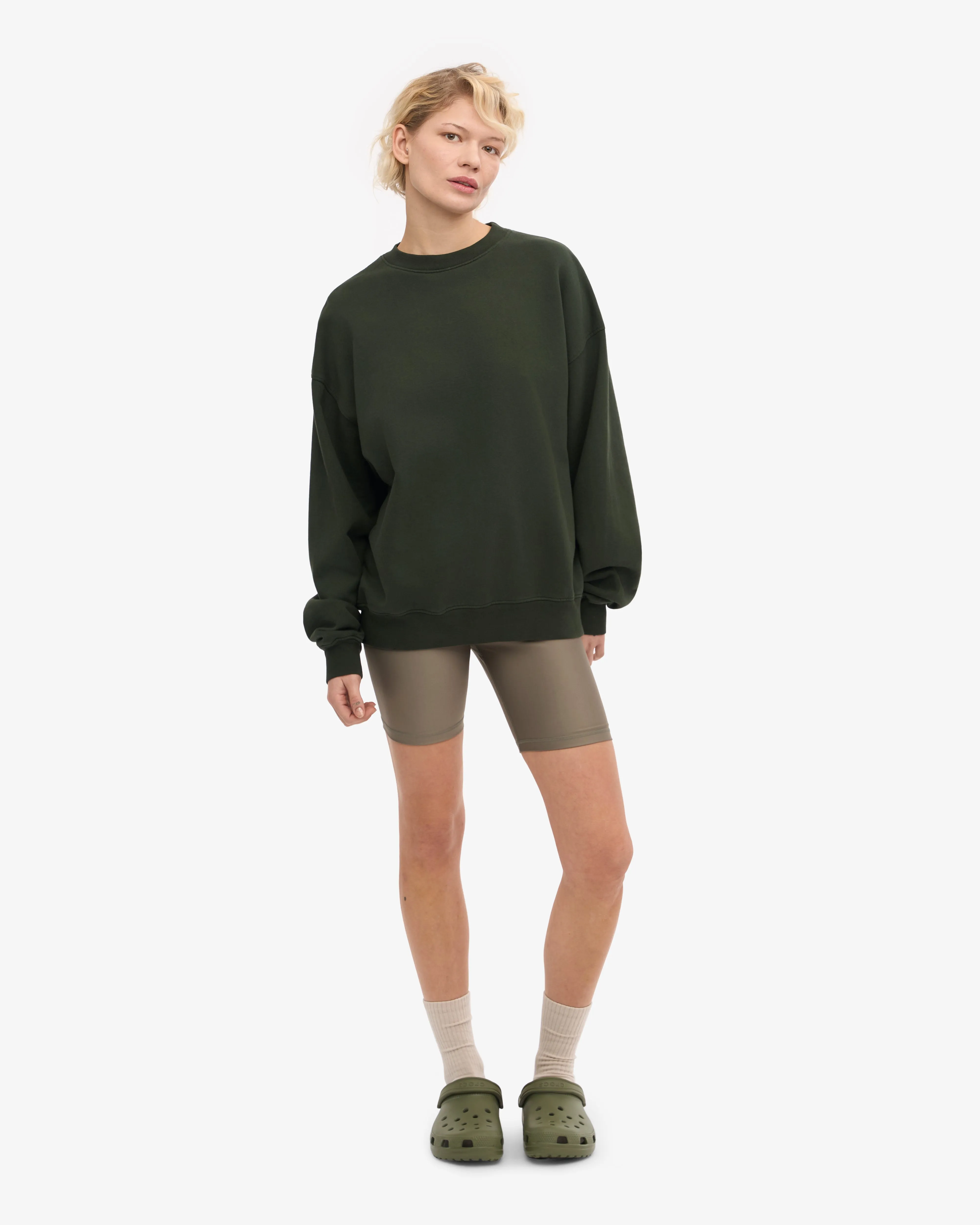 Organic Oversized Crew - Hunter Green sold by Colorful Standard product image thumbnail 5