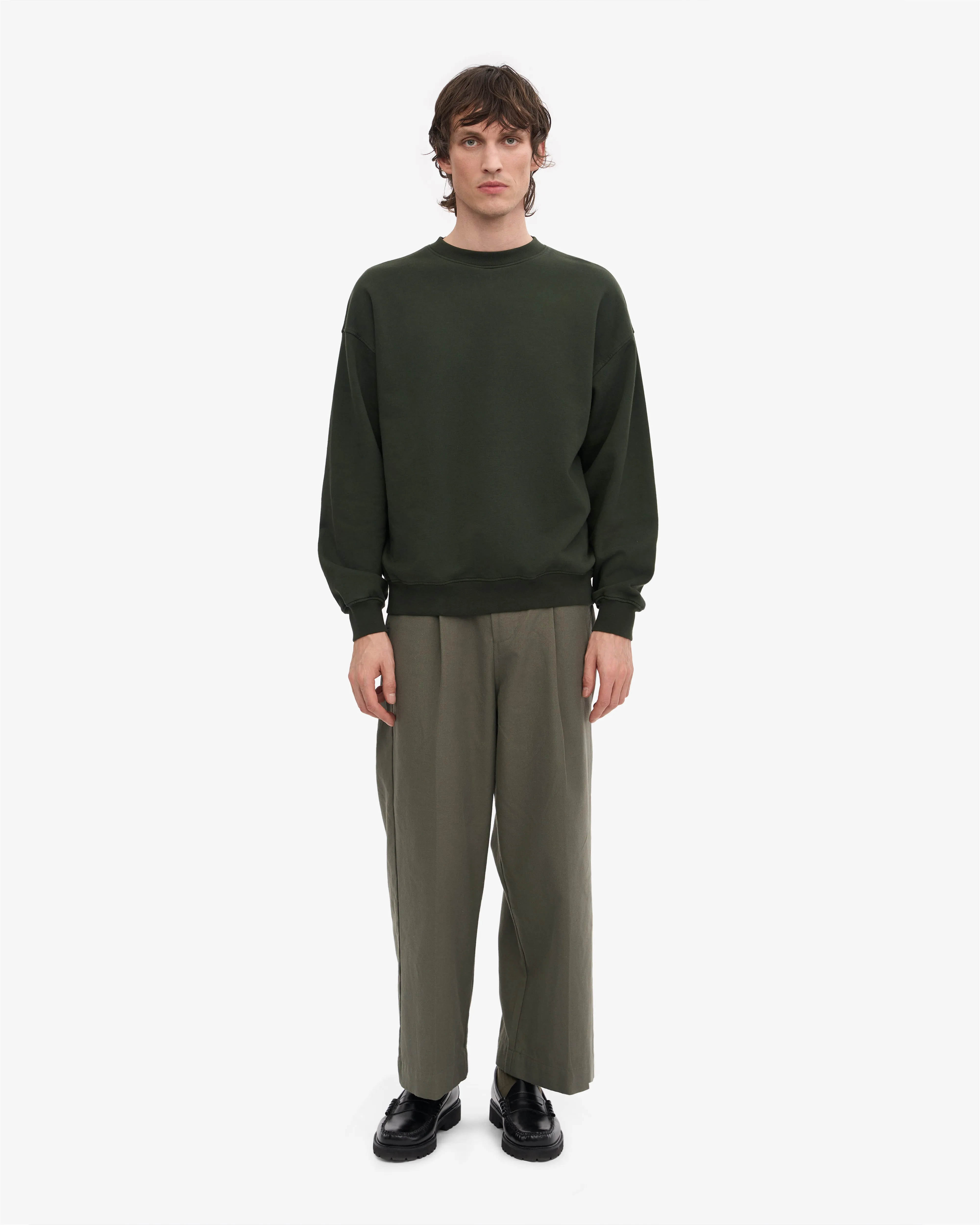 Organic Oversized Crew - Hunter Green sold by Colorful Standard product image thumbnail 5