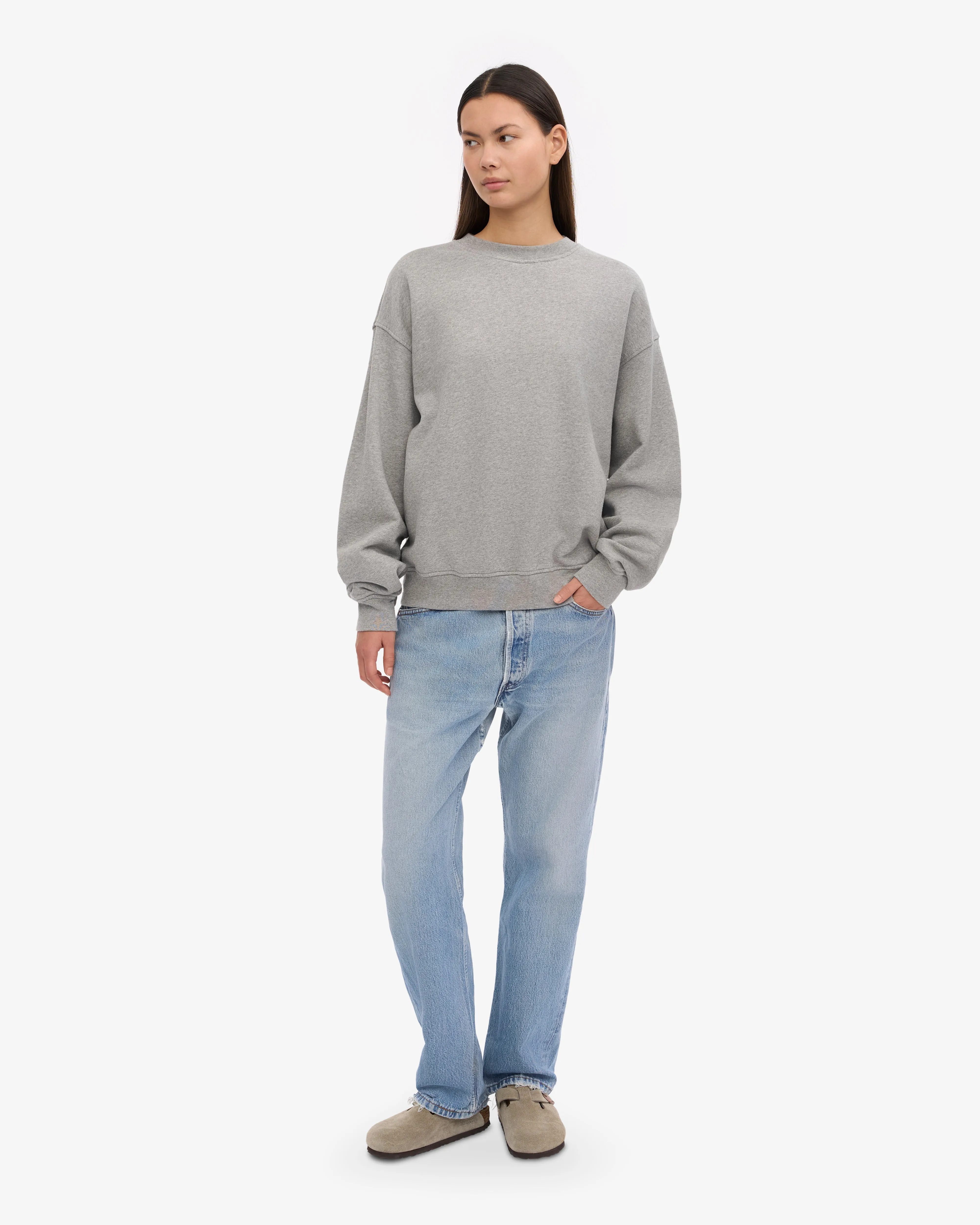 Organic Oversized Crew - Heather Grey sold by Colorful Standard product image thumbnail 5