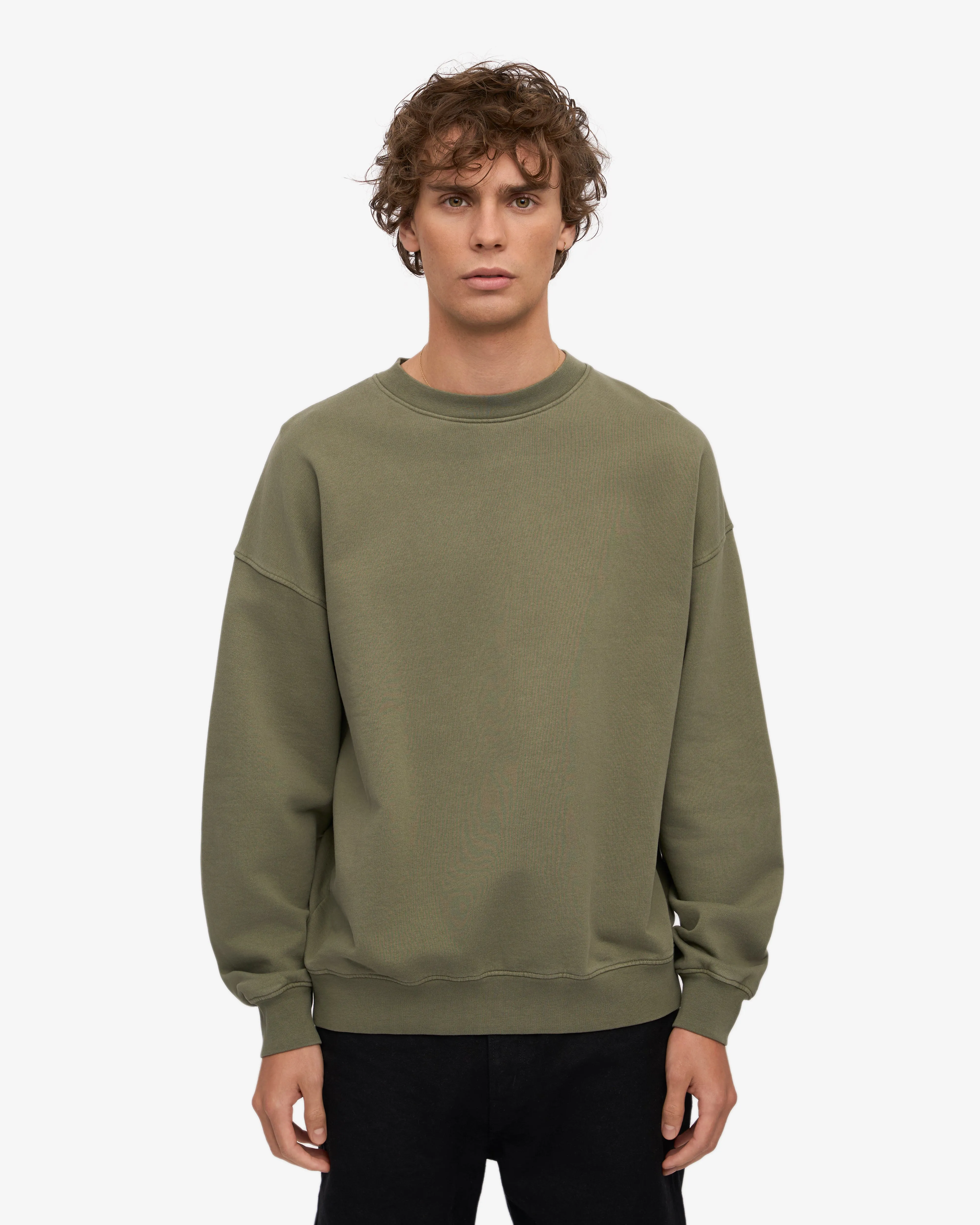 Organic Oversized Crew - Dusty Olive sold by Colorful Standard product image thumbnail 2