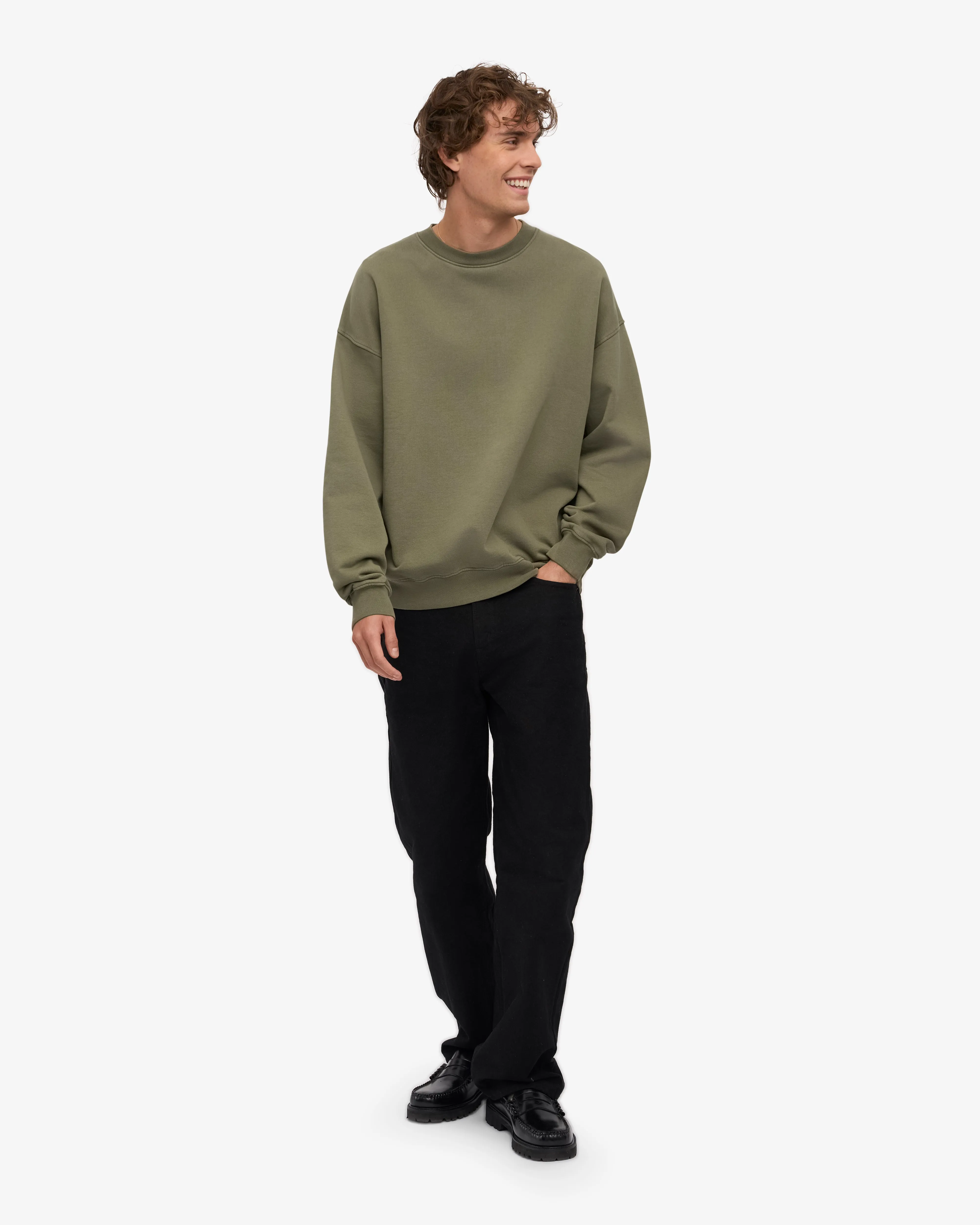 Organic Oversized Crew - Dusty Olive sold by Colorful Standard product image thumbnail 5