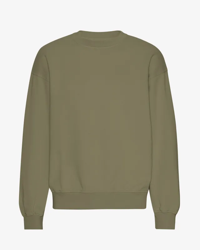 Organic Oversized Crew - Dusty Olive sold by Colorful Standard