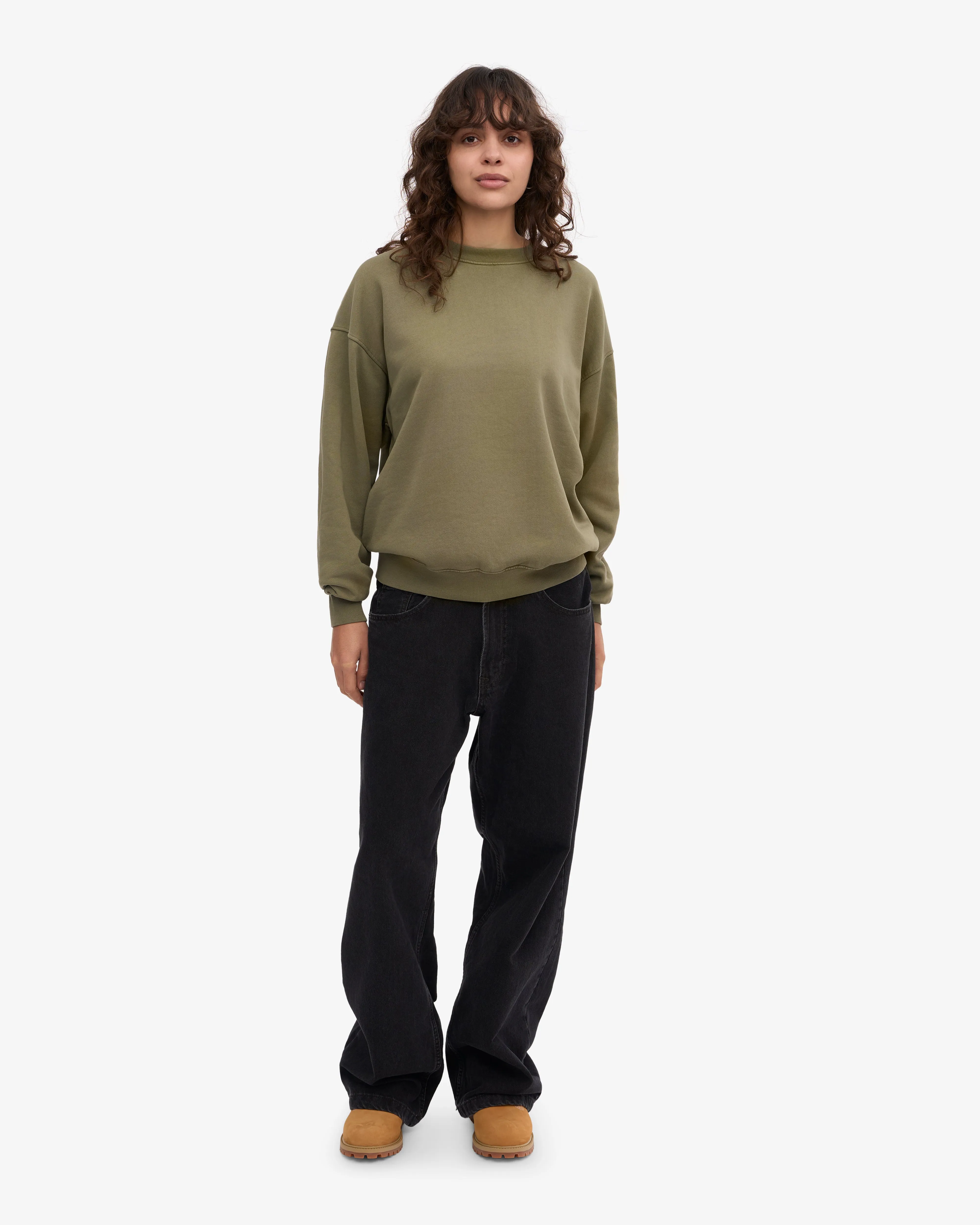 Organic Oversized Crew - Dusty Olive sold by Colorful Standard product image thumbnail 5