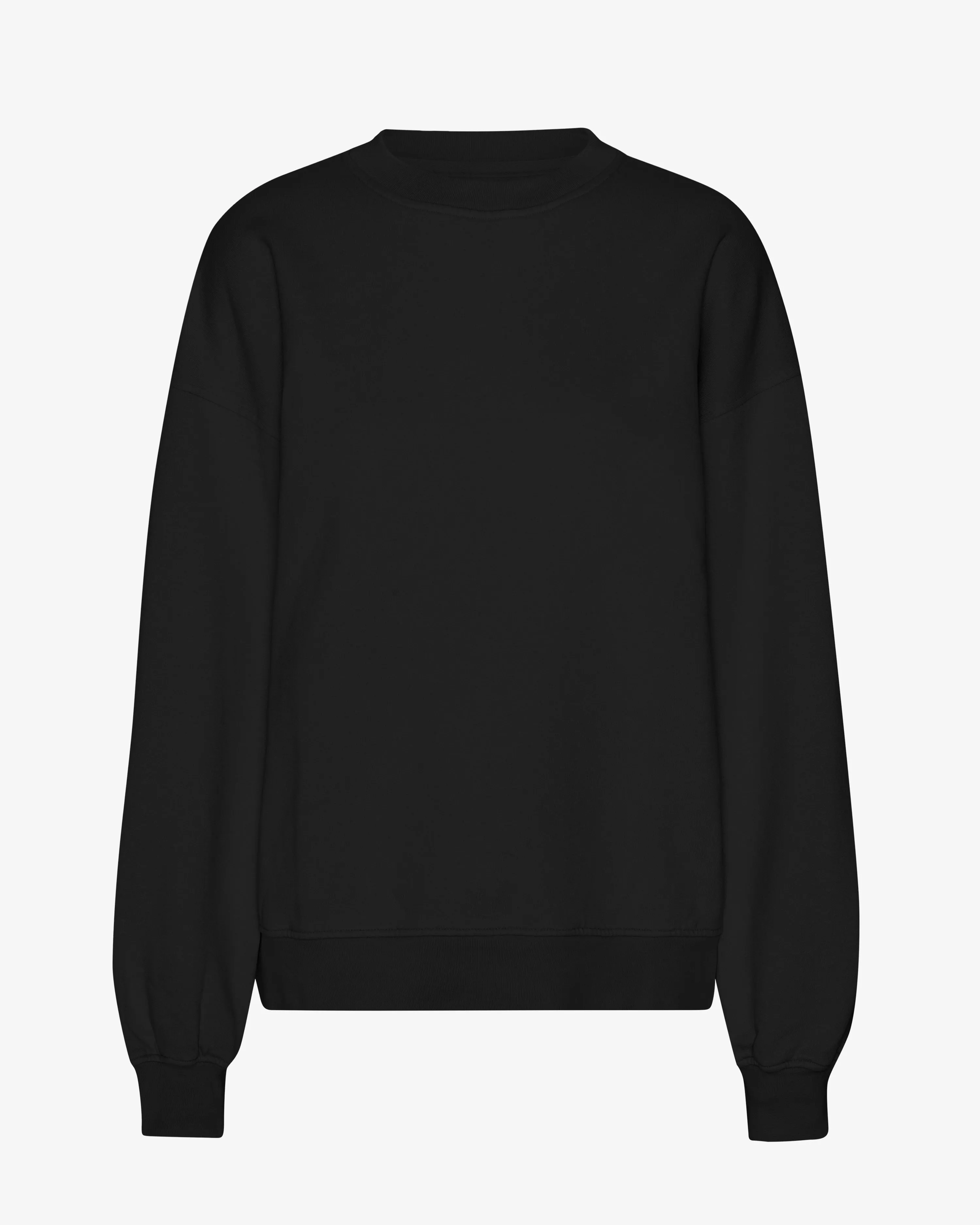 Organic Oversized Crew - Deep Black sold by Colorful Standard