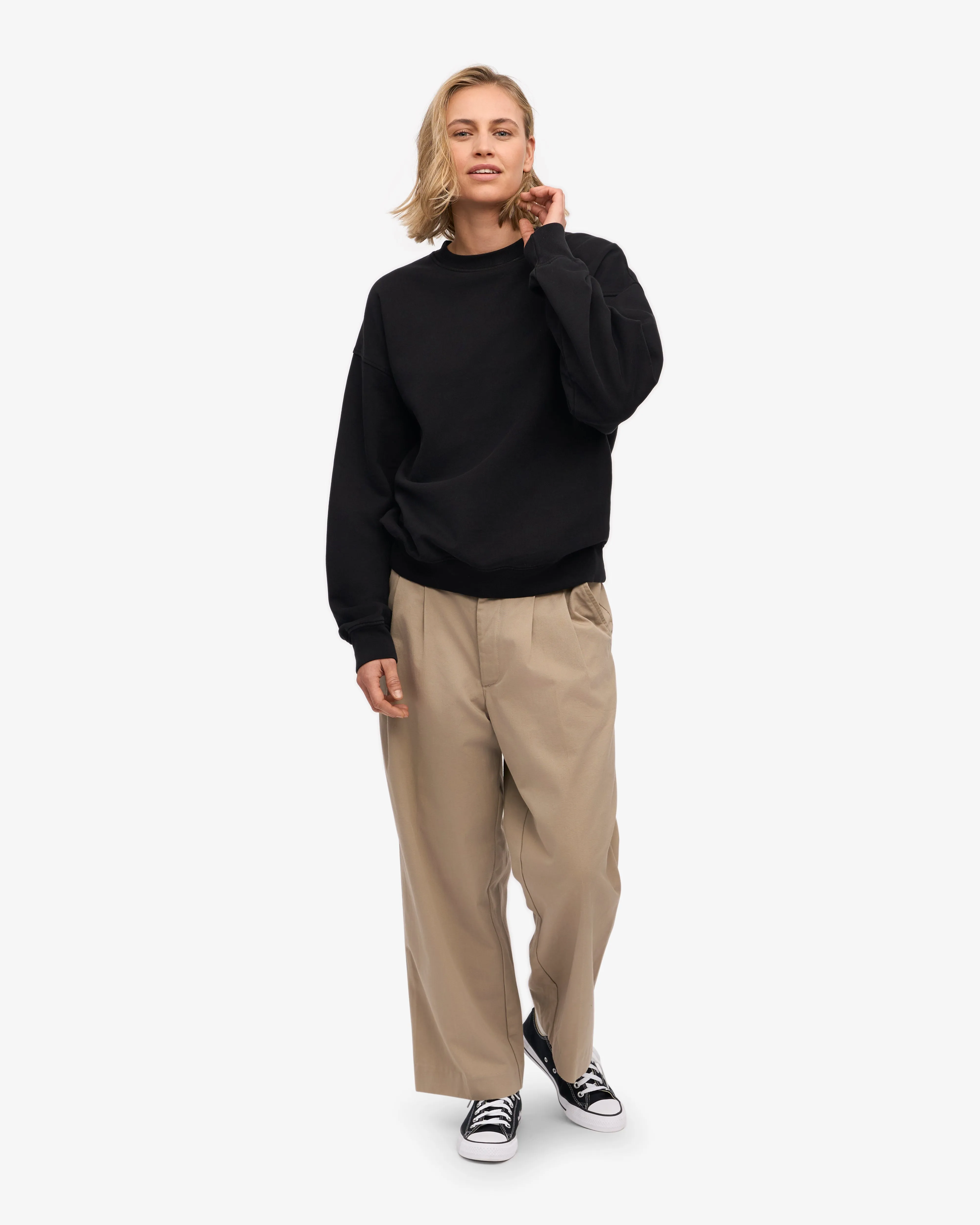 Organic Oversized Crew - Deep Black sold by Colorful Standard product image thumbnail 5