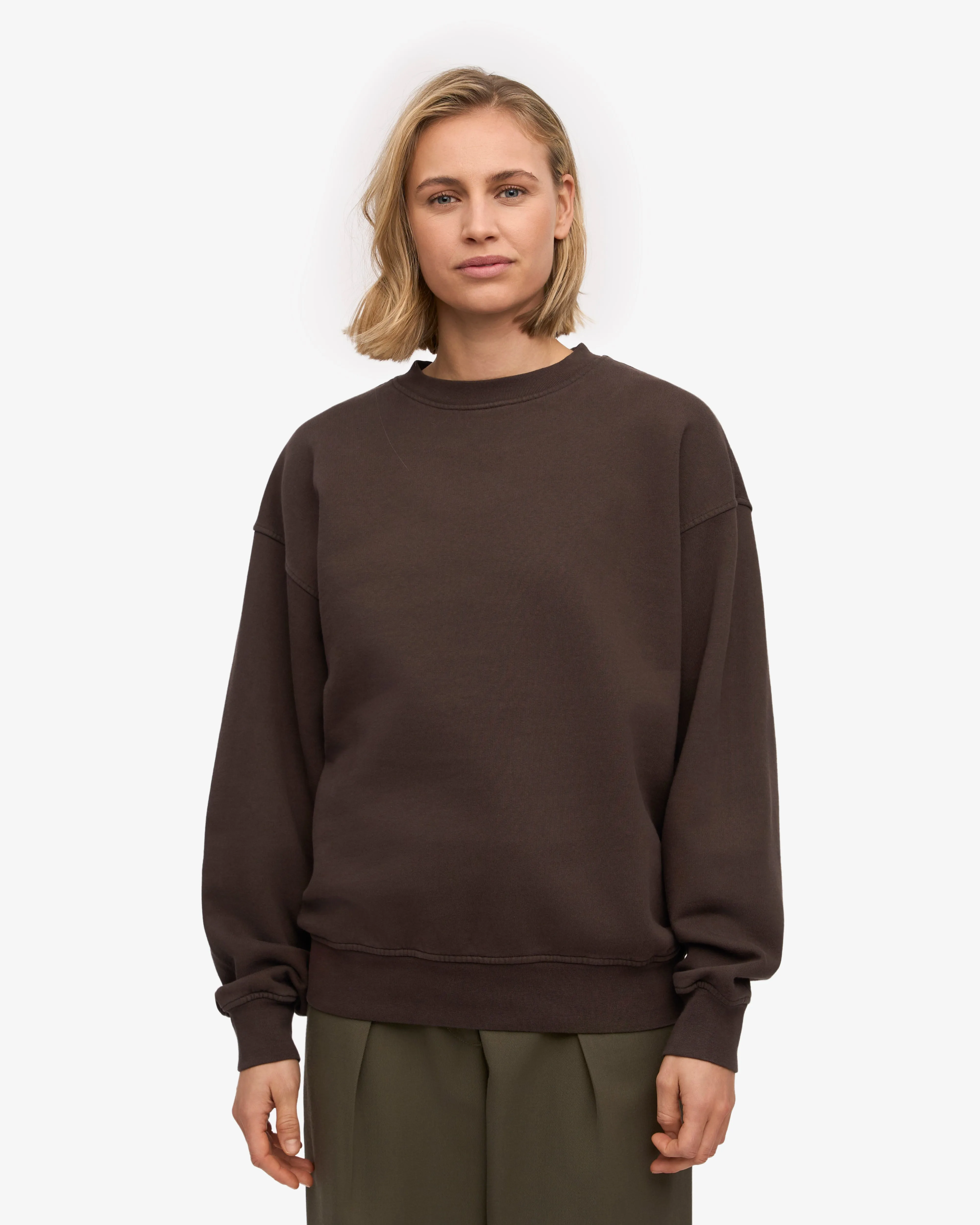 Organic Oversized Crew - Coffee Brown sold by Colorful Standard product image thumbnail 2