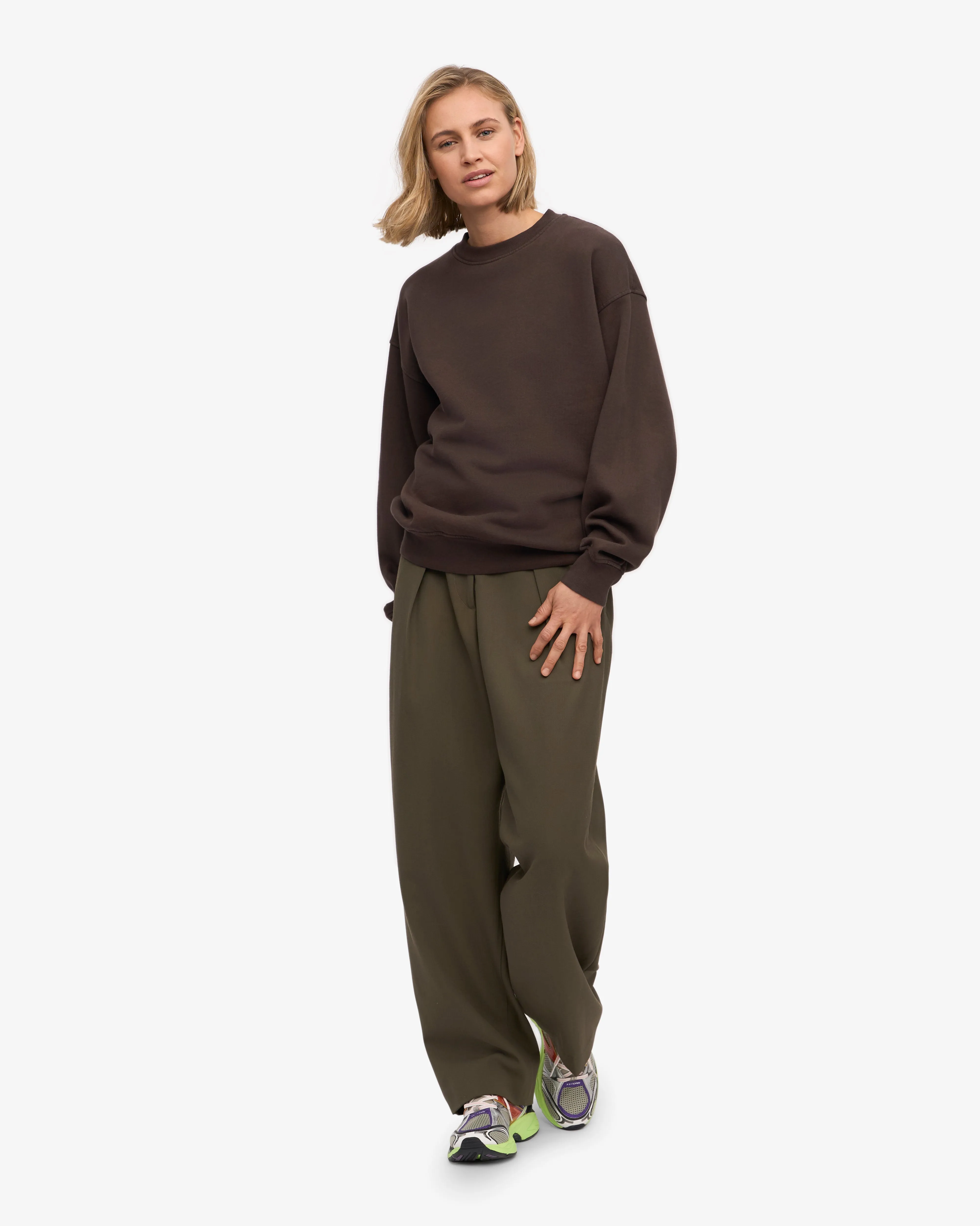 Organic Oversized Crew - Coffee Brown sold by Colorful Standard product image thumbnail 5