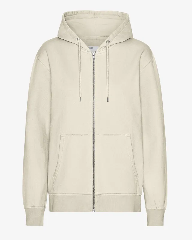 Classic Organic Zip Hood - Ivory White sold by Colorful Standard