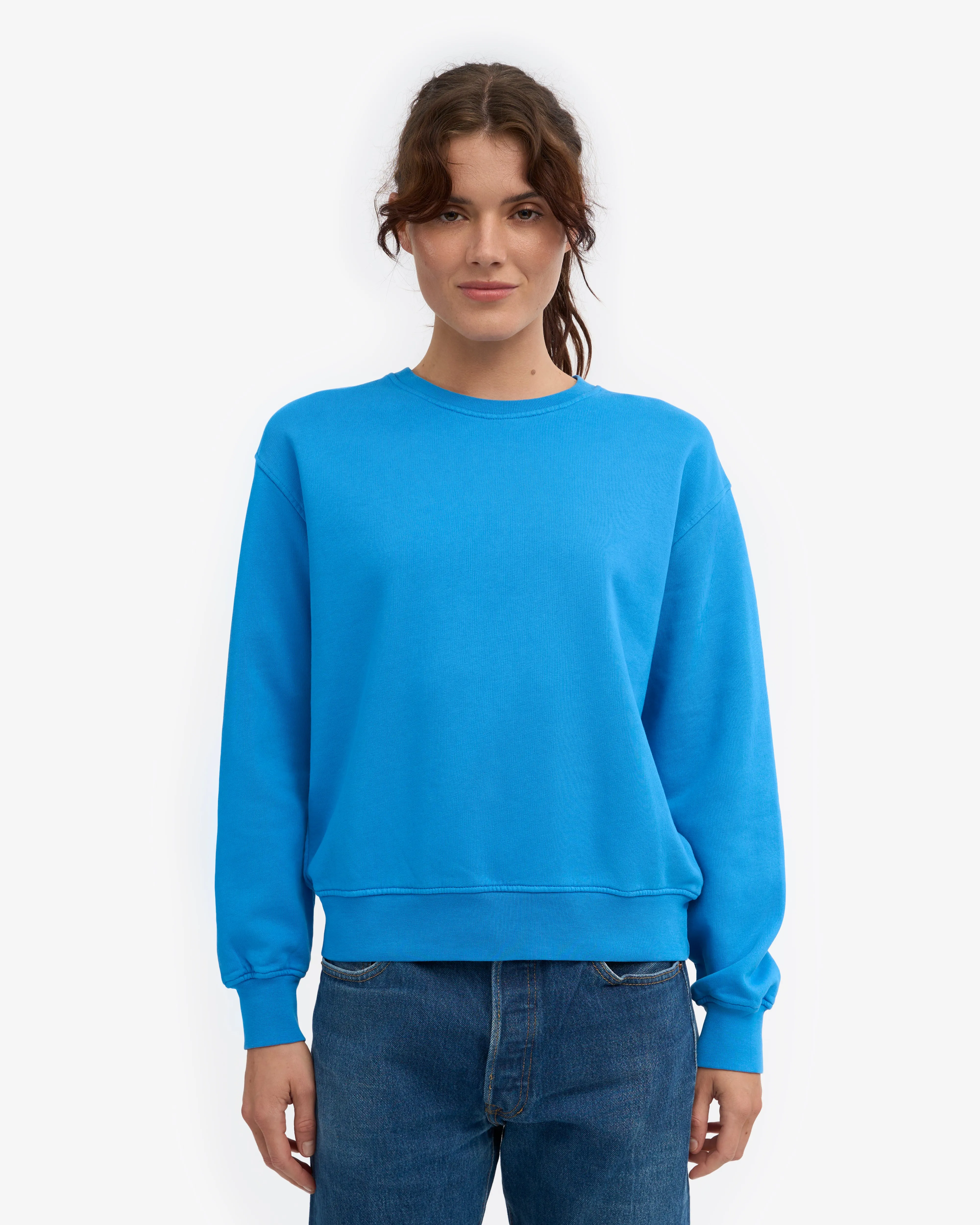 Women Classic Organic Crew - Pacific Blue sold by Colorful Standard product image thumbnail 2