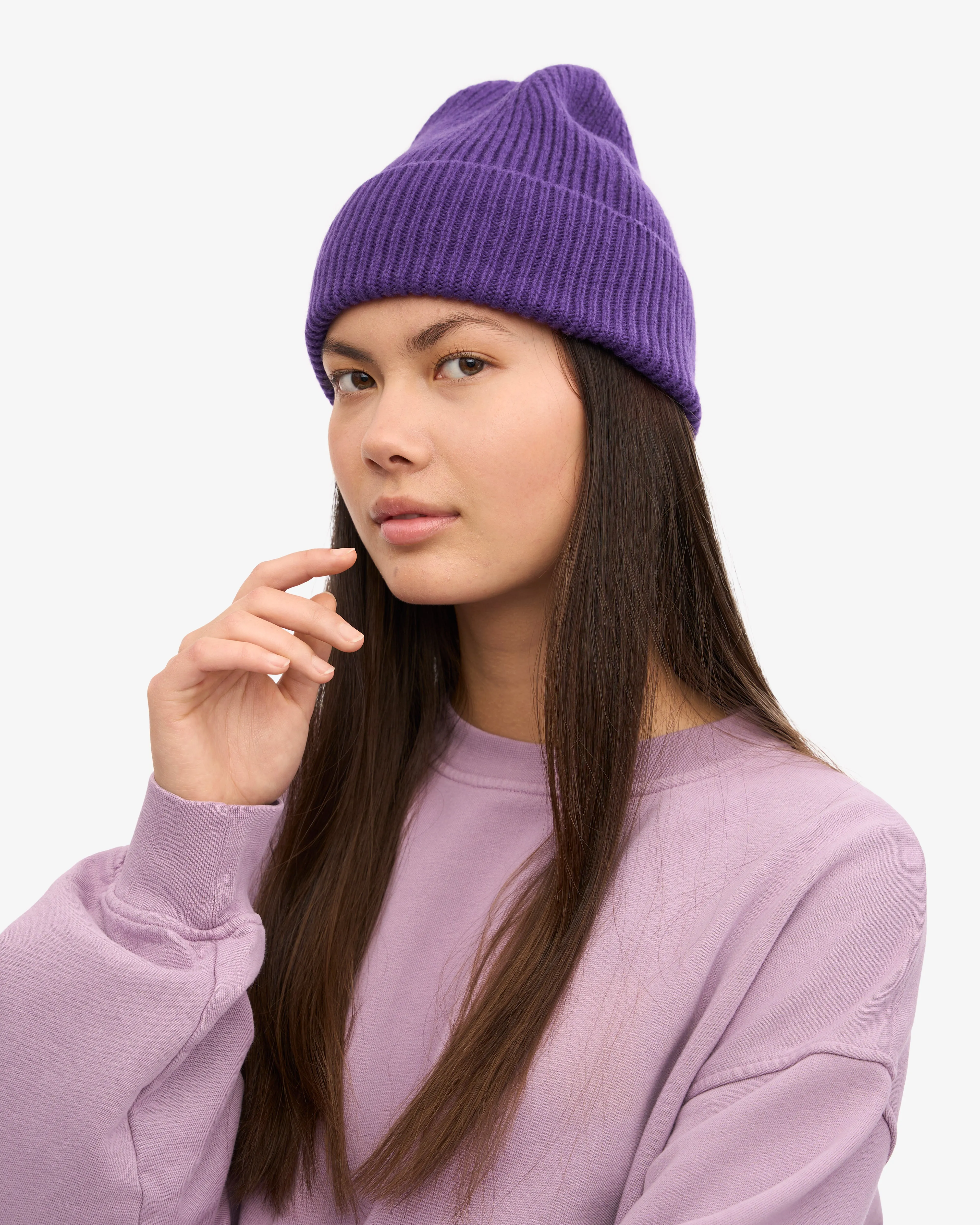 Merino Wool Beanie - Ultra Violet sold by Colorful Standard product image thumbnail 5