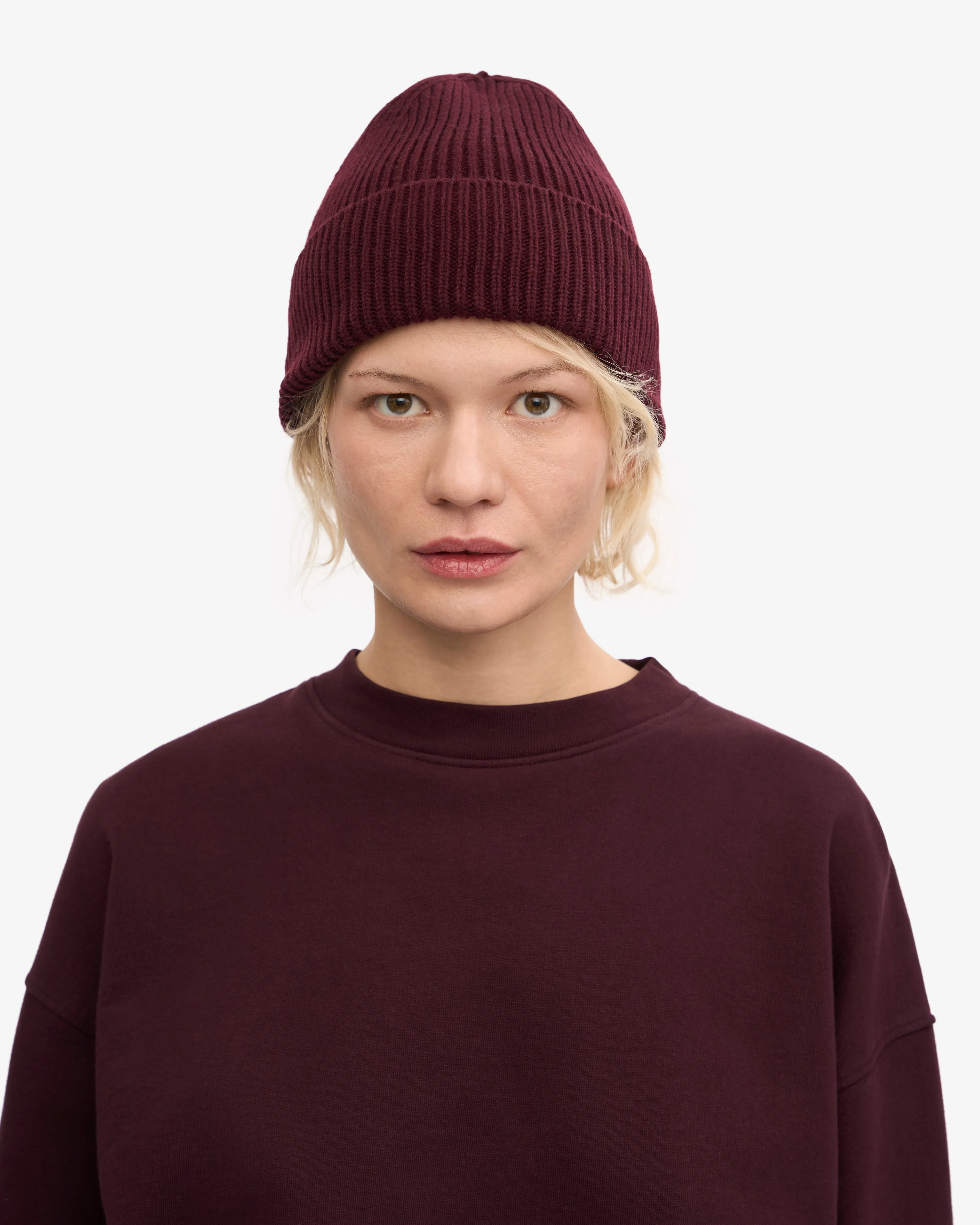 Merino Wool Beanie - Oxblood Red sold by Colorful Standard product image thumbnail 2