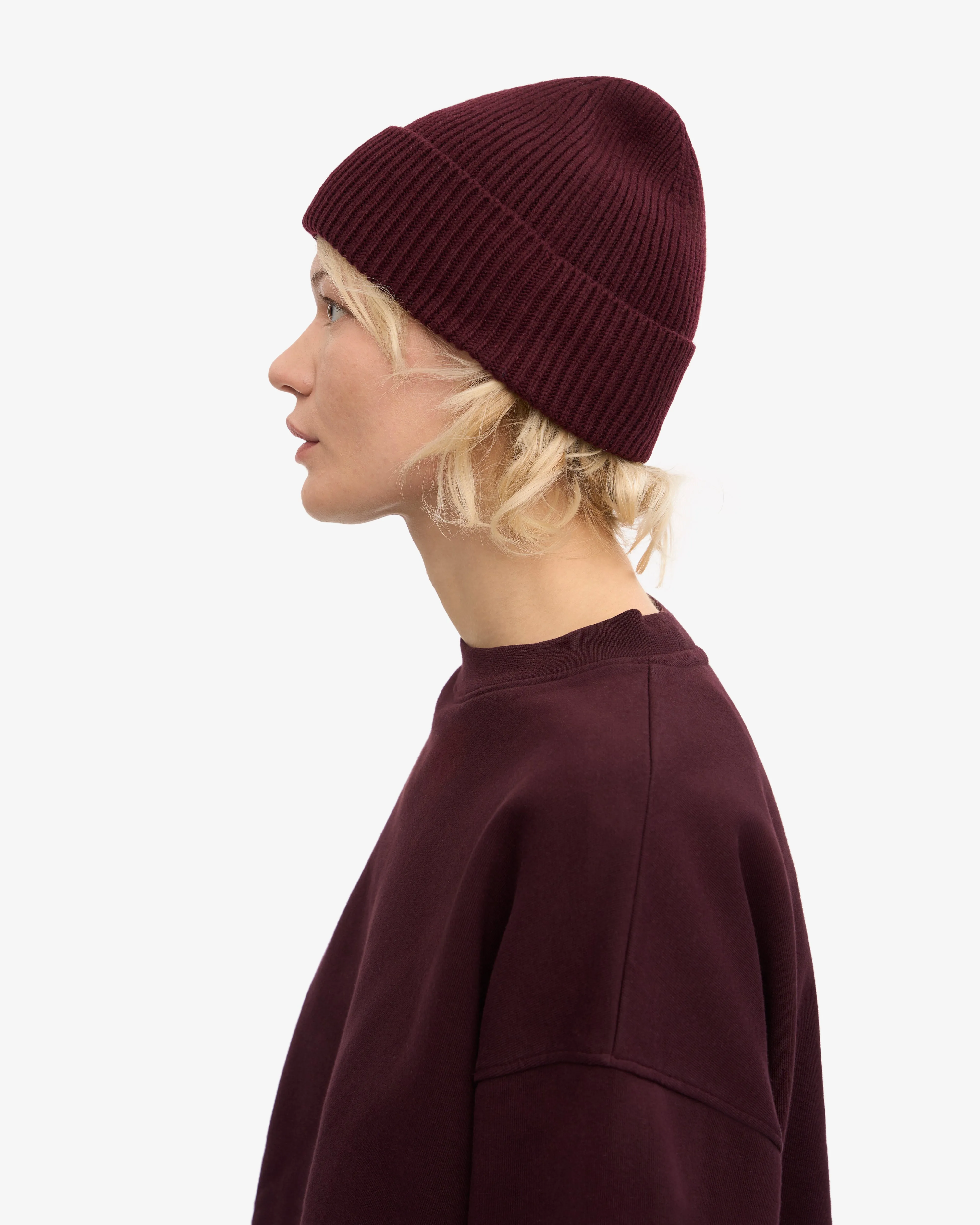 Merino Wool Beanie - Oxblood Red sold by Colorful Standard product image thumbnail 3