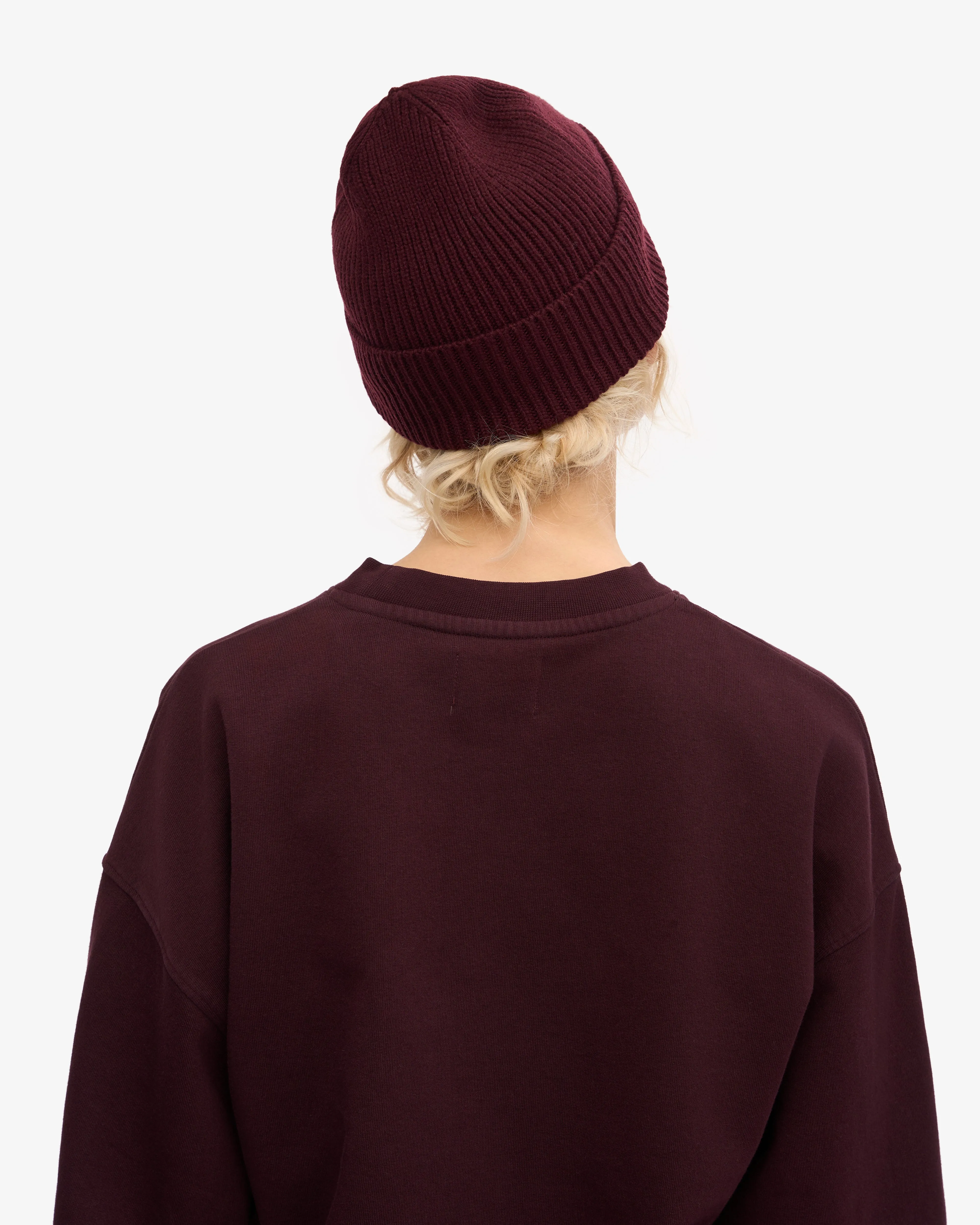 Merino Wool Beanie - Oxblood Red sold by Colorful Standard product image thumbnail 4