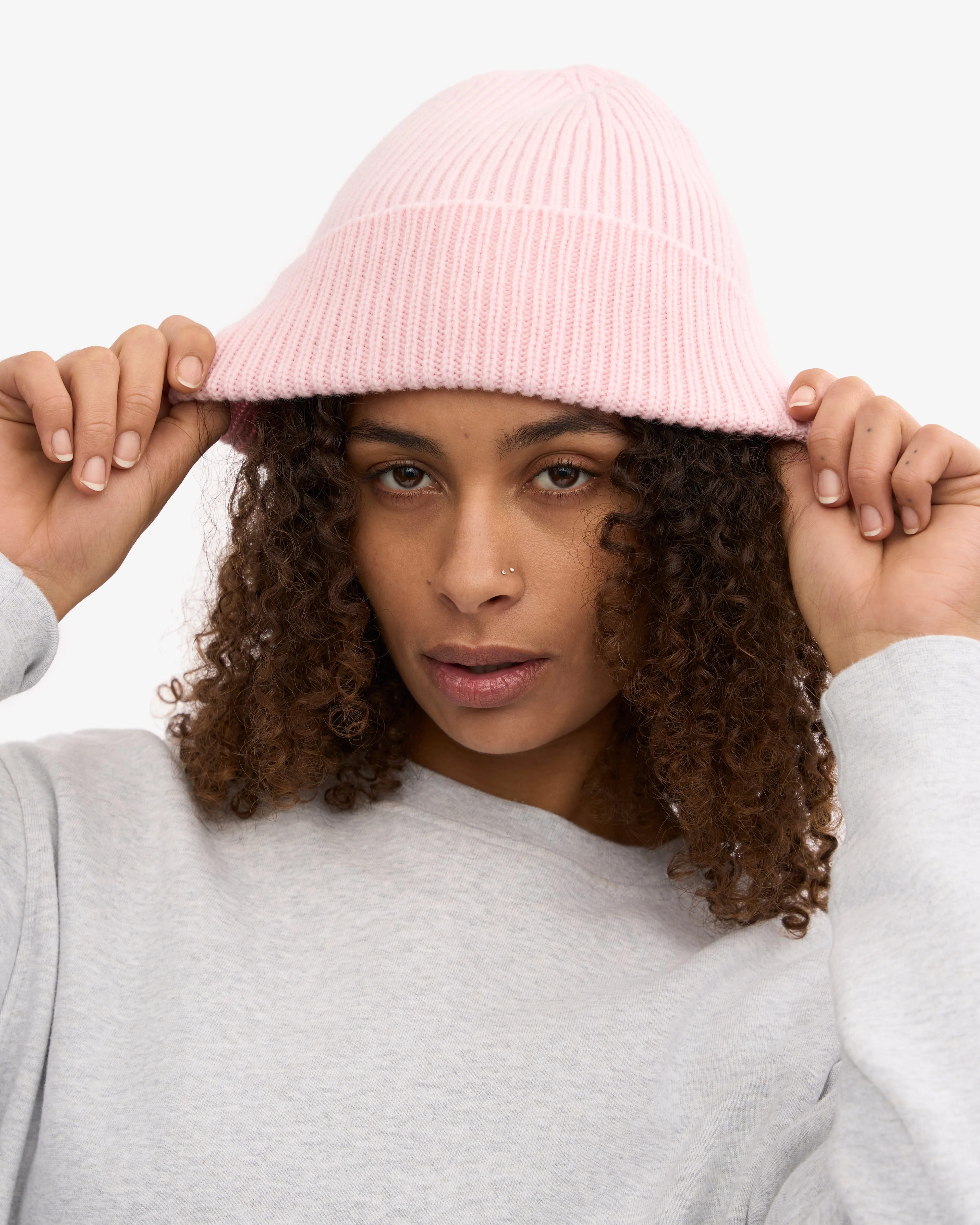 Merino Wool Beanie - Faded Pink sold by Colorful Standard product image thumbnail 5