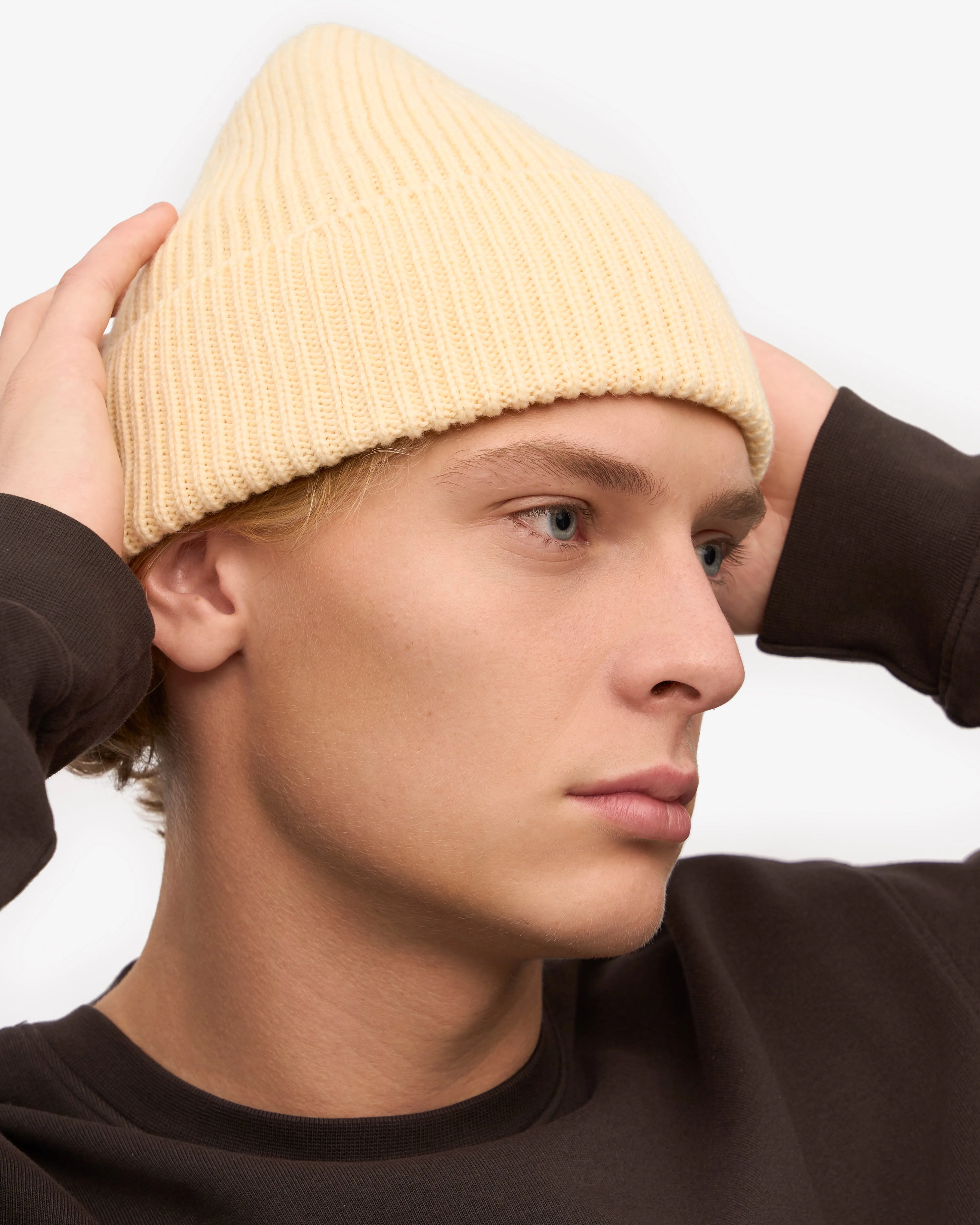 Merino Wool Beanie - Soft Yellow sold by Colorful Standard product image thumbnail 5
