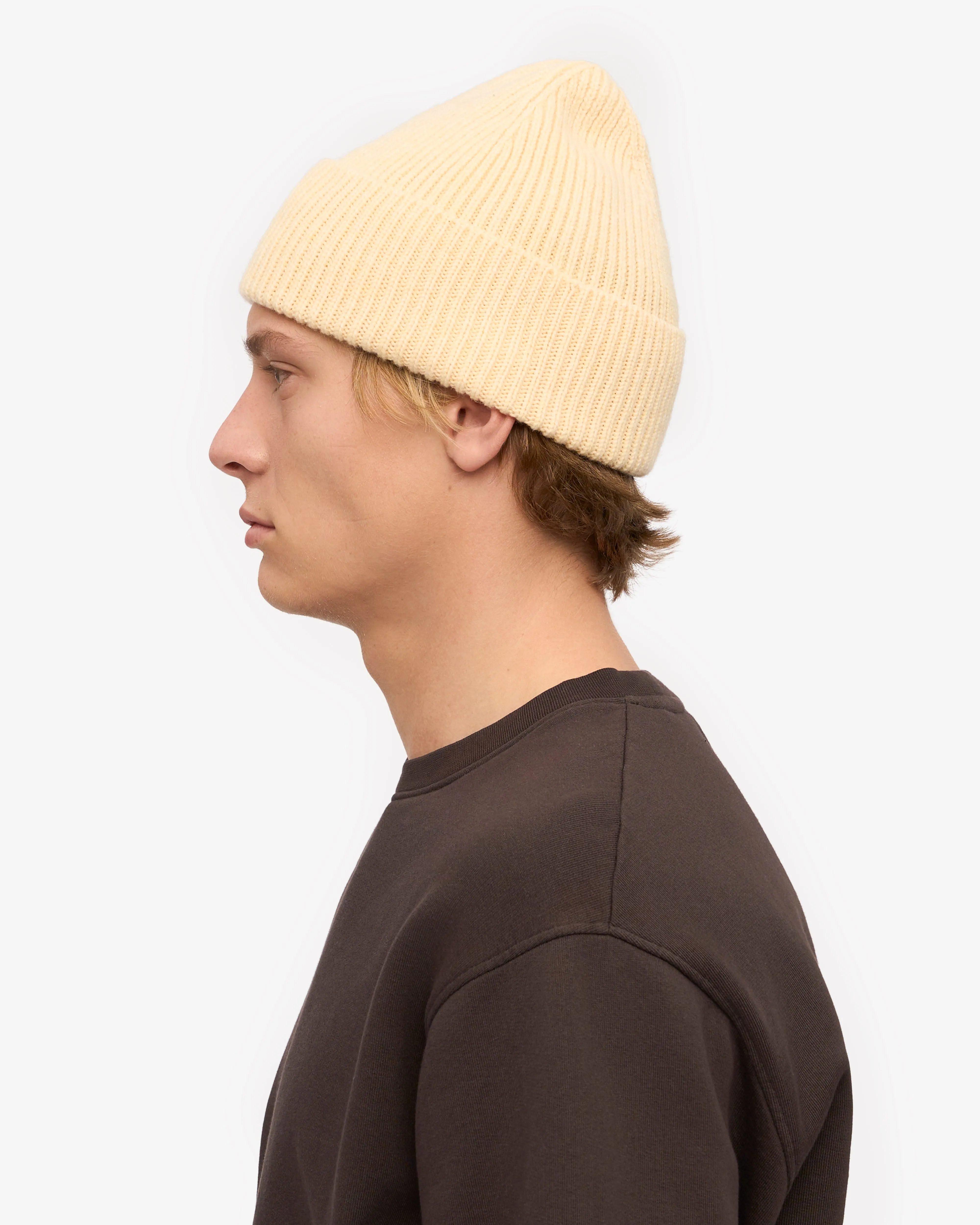 Merino Wool Beanie - Soft Yellow sold by Colorful Standard product image thumbnail 3