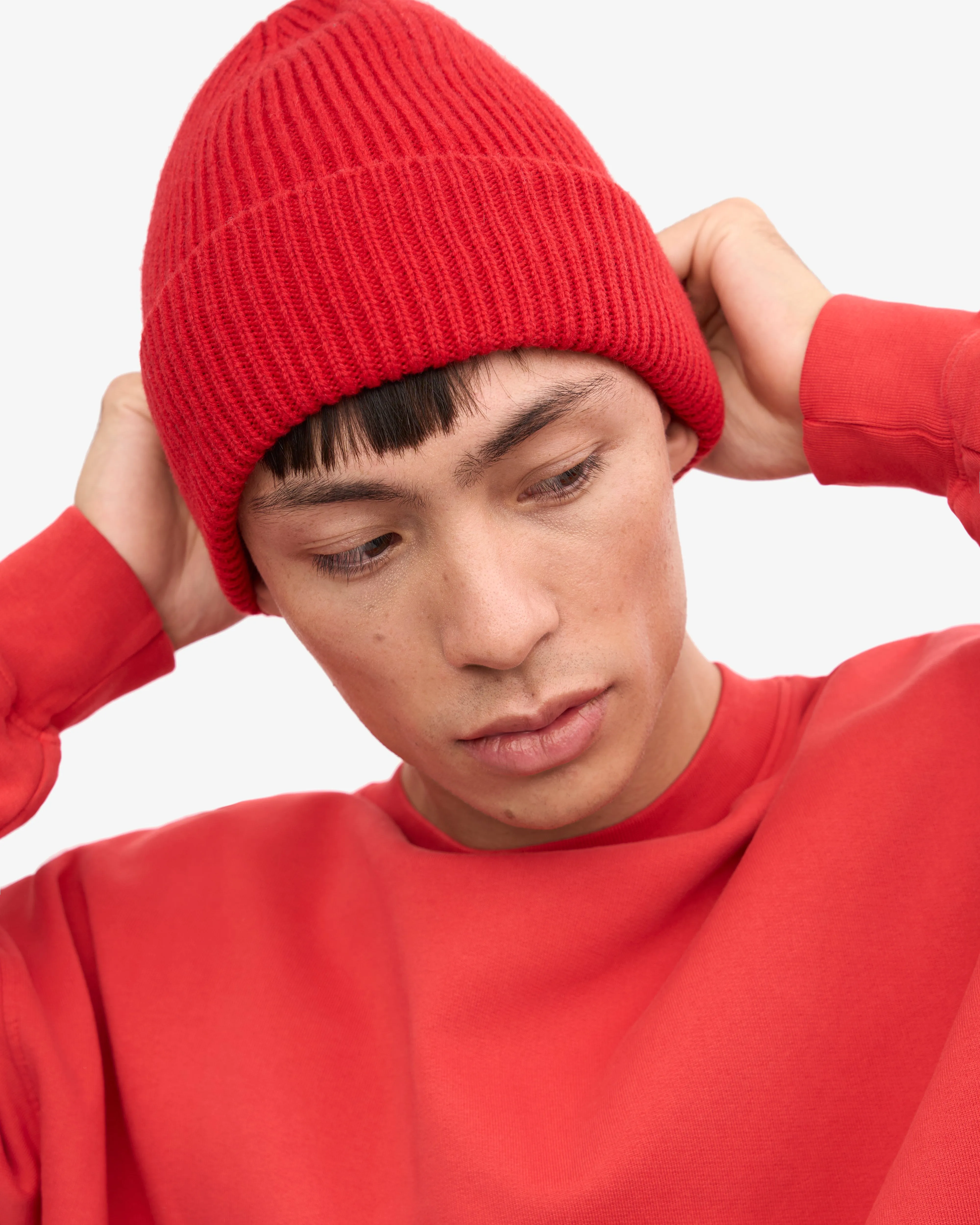 Merino Wool Beanie - Scarlet Red sold by Colorful Standard product image thumbnail 5