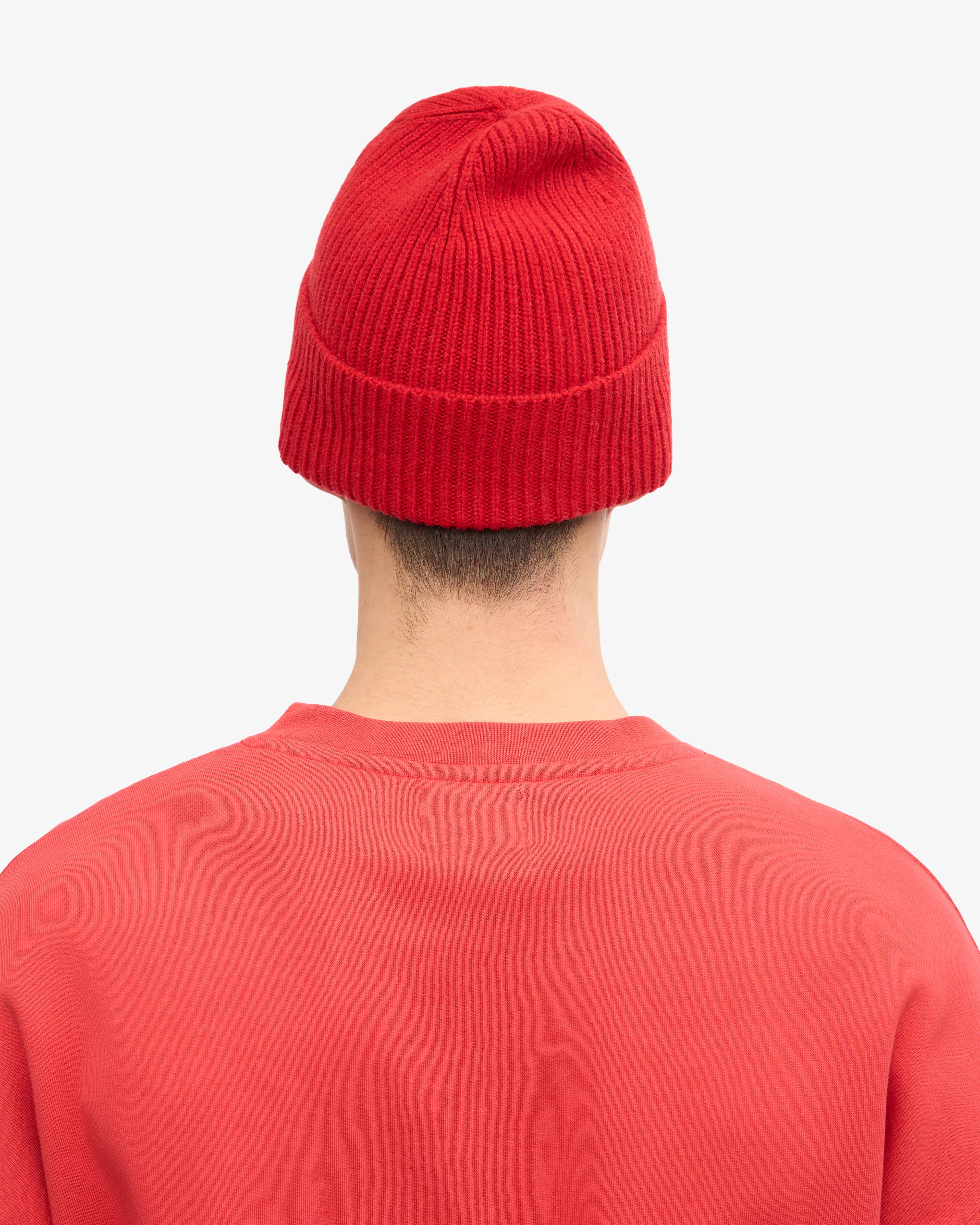 Merino Wool Beanie - Scarlet Red sold by Colorful Standard product image thumbnail 4