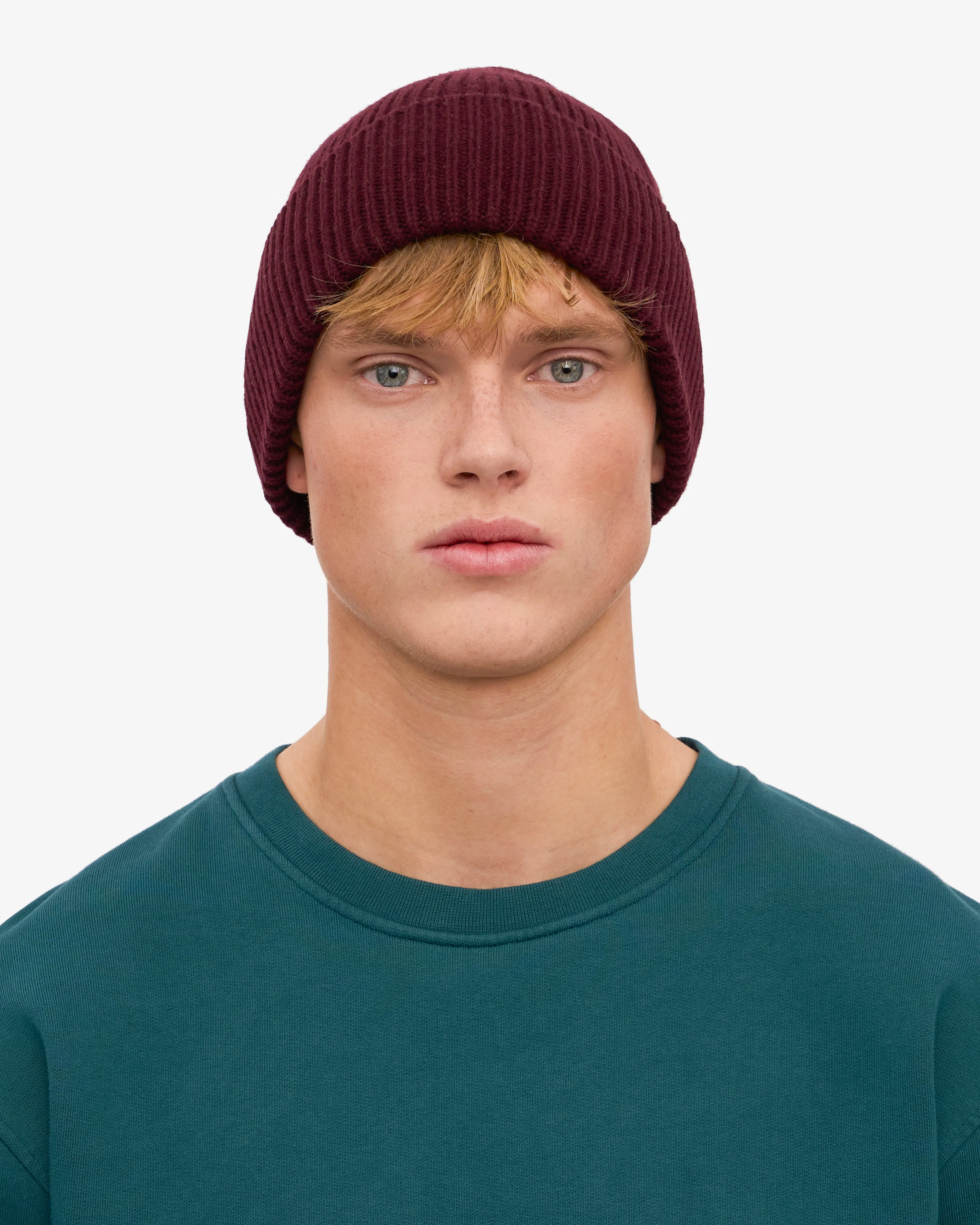 Merino Wool Beanie - Oxblood Red sold by Colorful Standard product image thumbnail 2