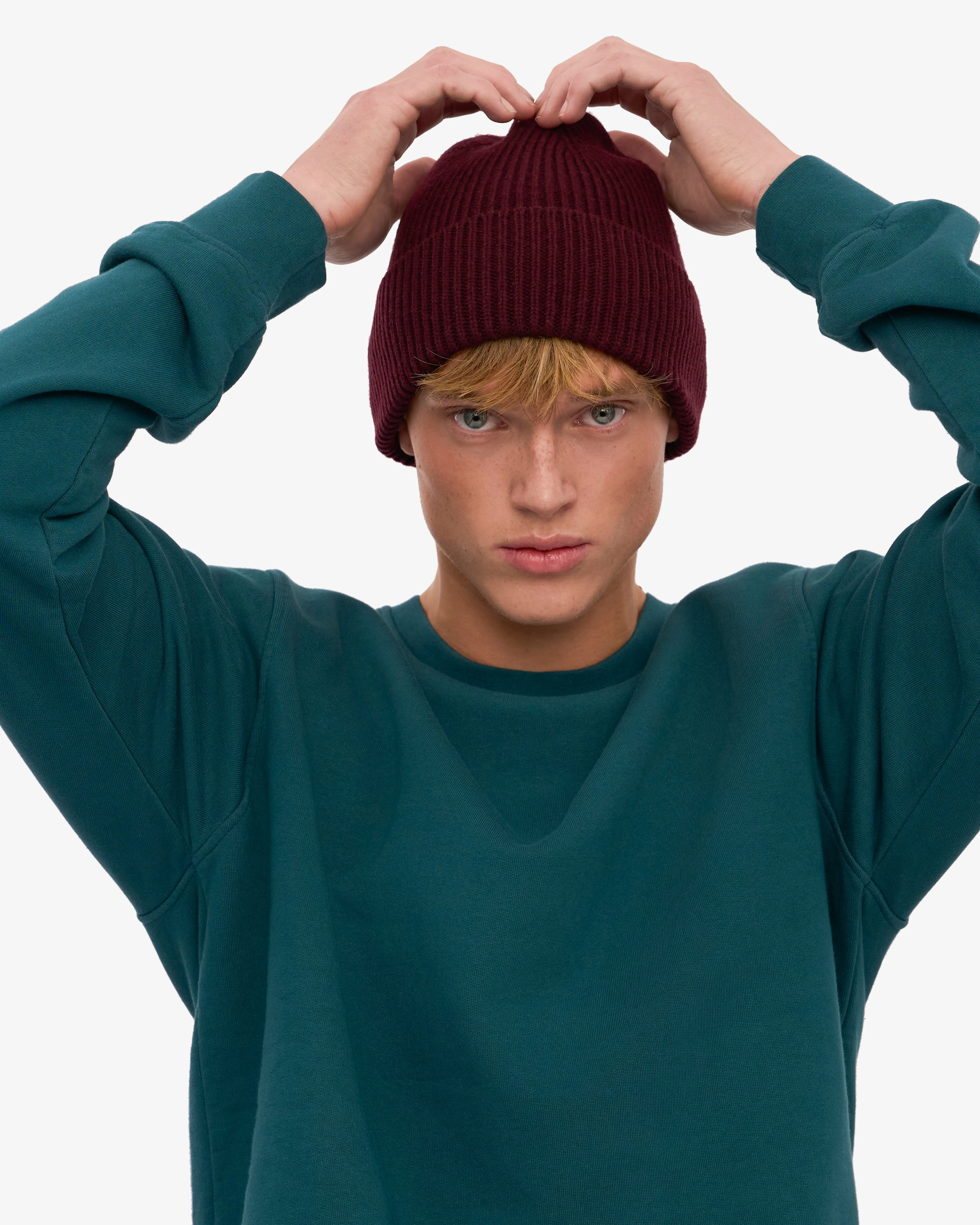 Merino Wool Beanie - Oxblood Red sold by Colorful Standard product image thumbnail 5