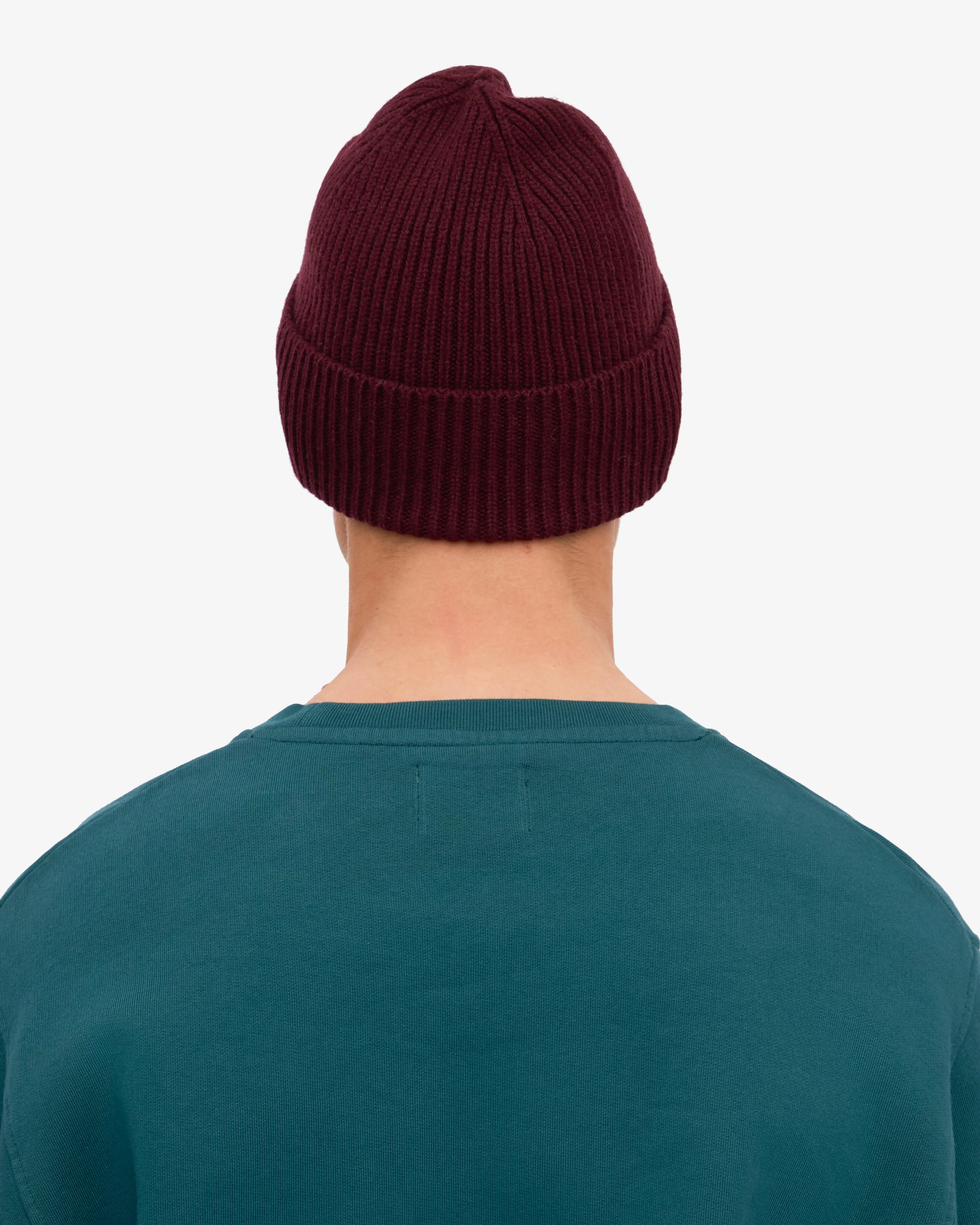 Merino Wool Beanie - Oxblood Red sold by Colorful Standard product image thumbnail 4