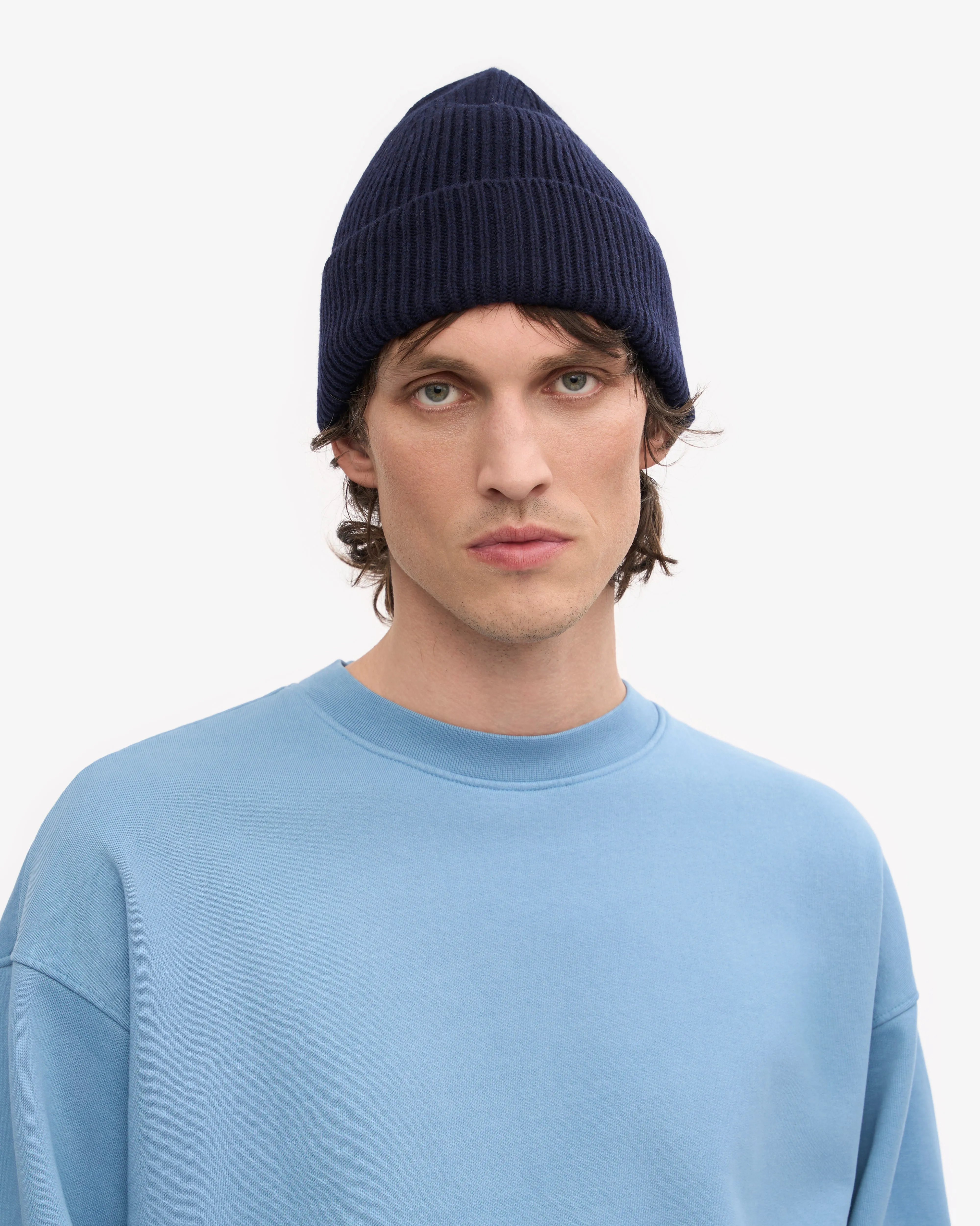 Merino Wool Beanie - Navy Blue sold by Colorful Standard product image thumbnail 2