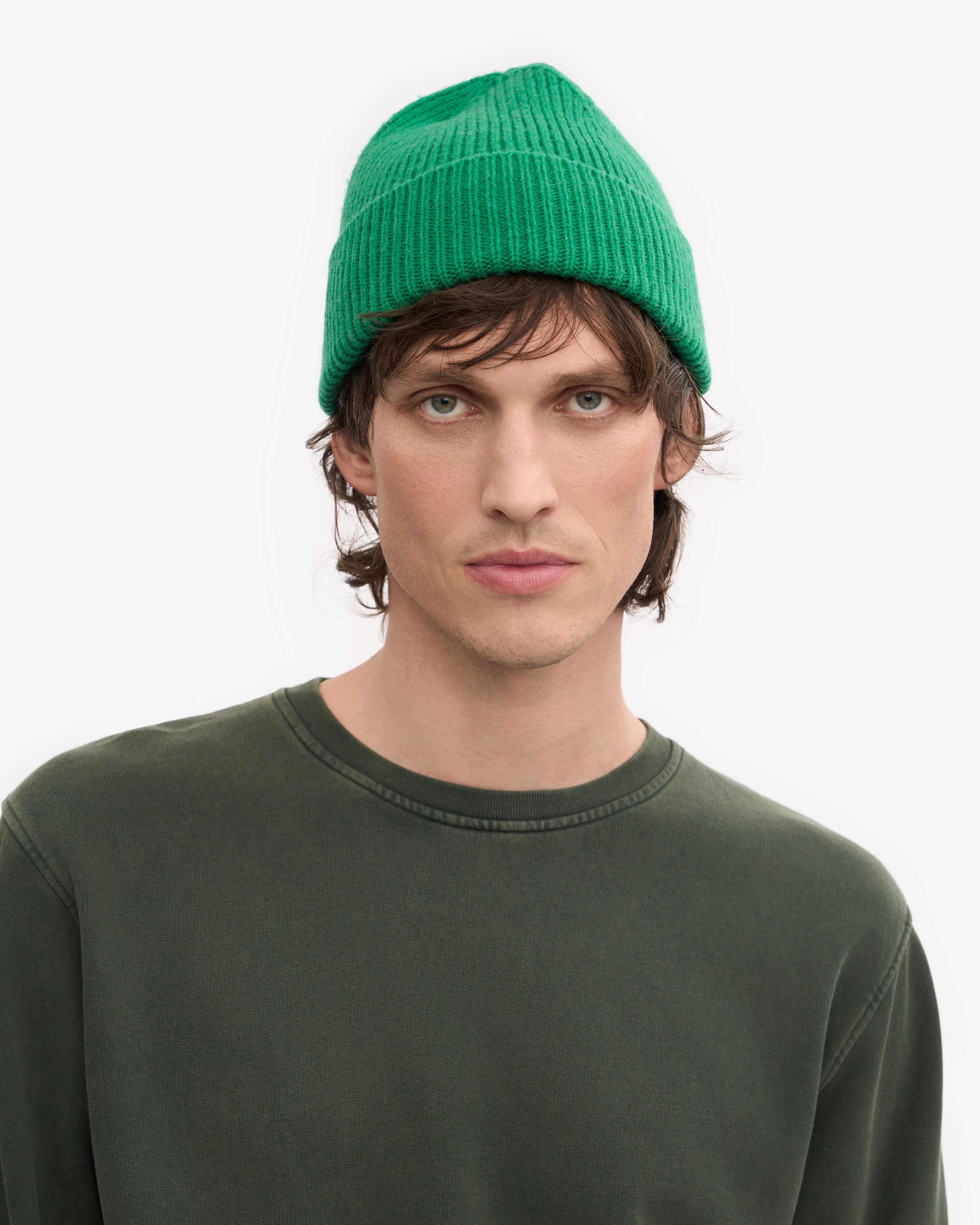 Merino Wool Beanie - Kelly Green sold by Colorful Standard product image thumbnail 2
