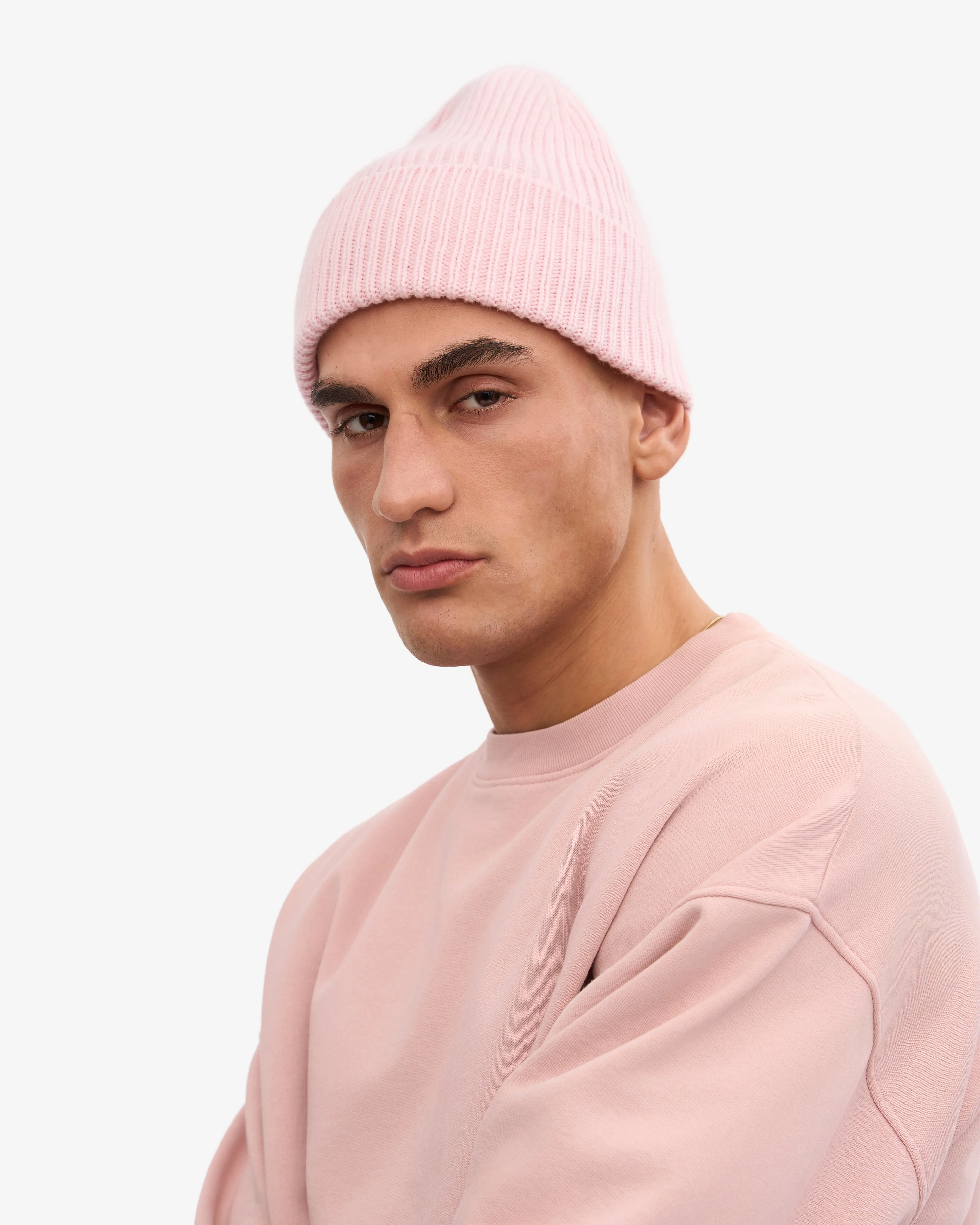 Merino Wool Beanie - Faded Pink sold by Colorful Standard product image thumbnail 5