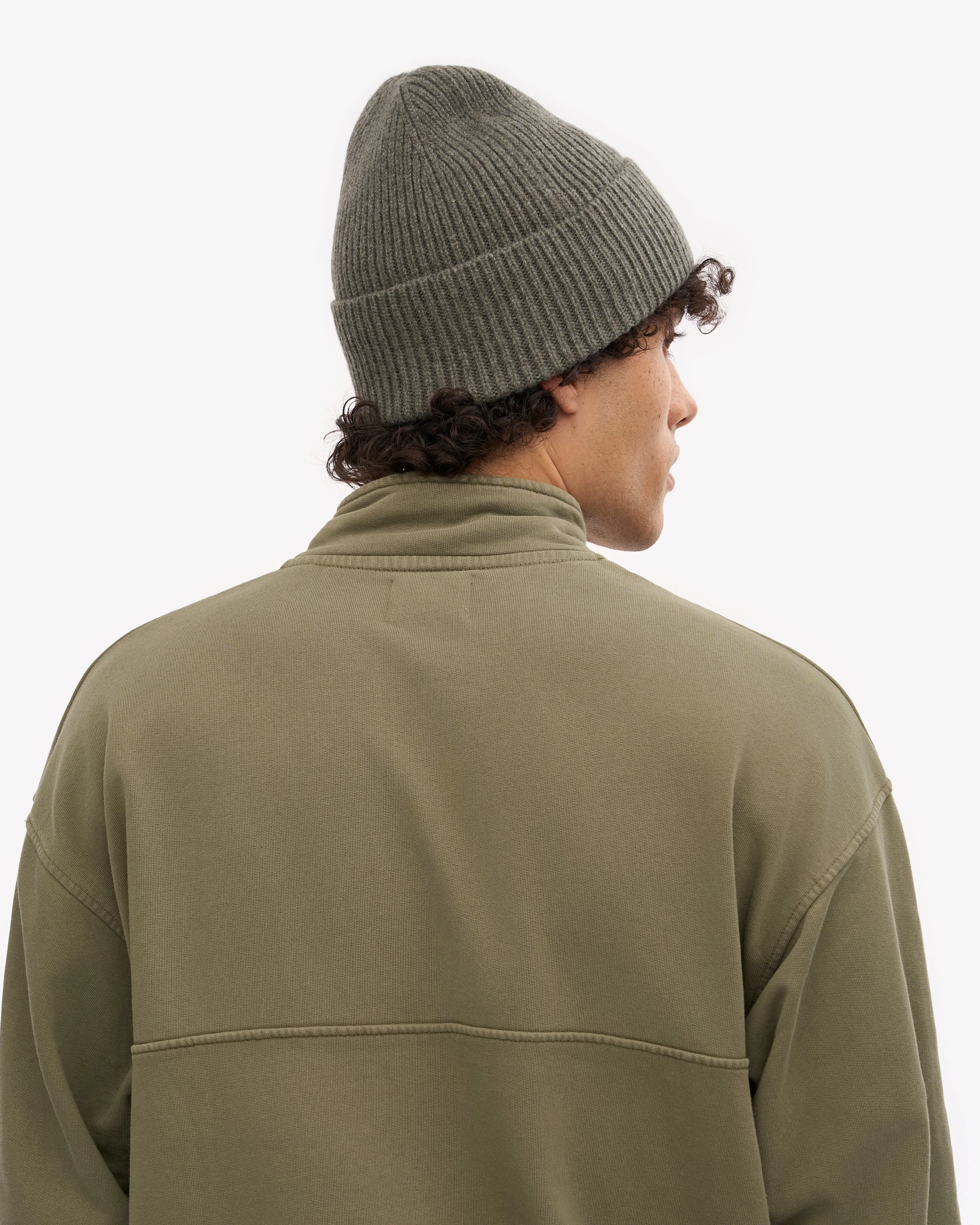 Merino Wool Beanie - Dusty Olive sold by Colorful Standard product image thumbnail 4