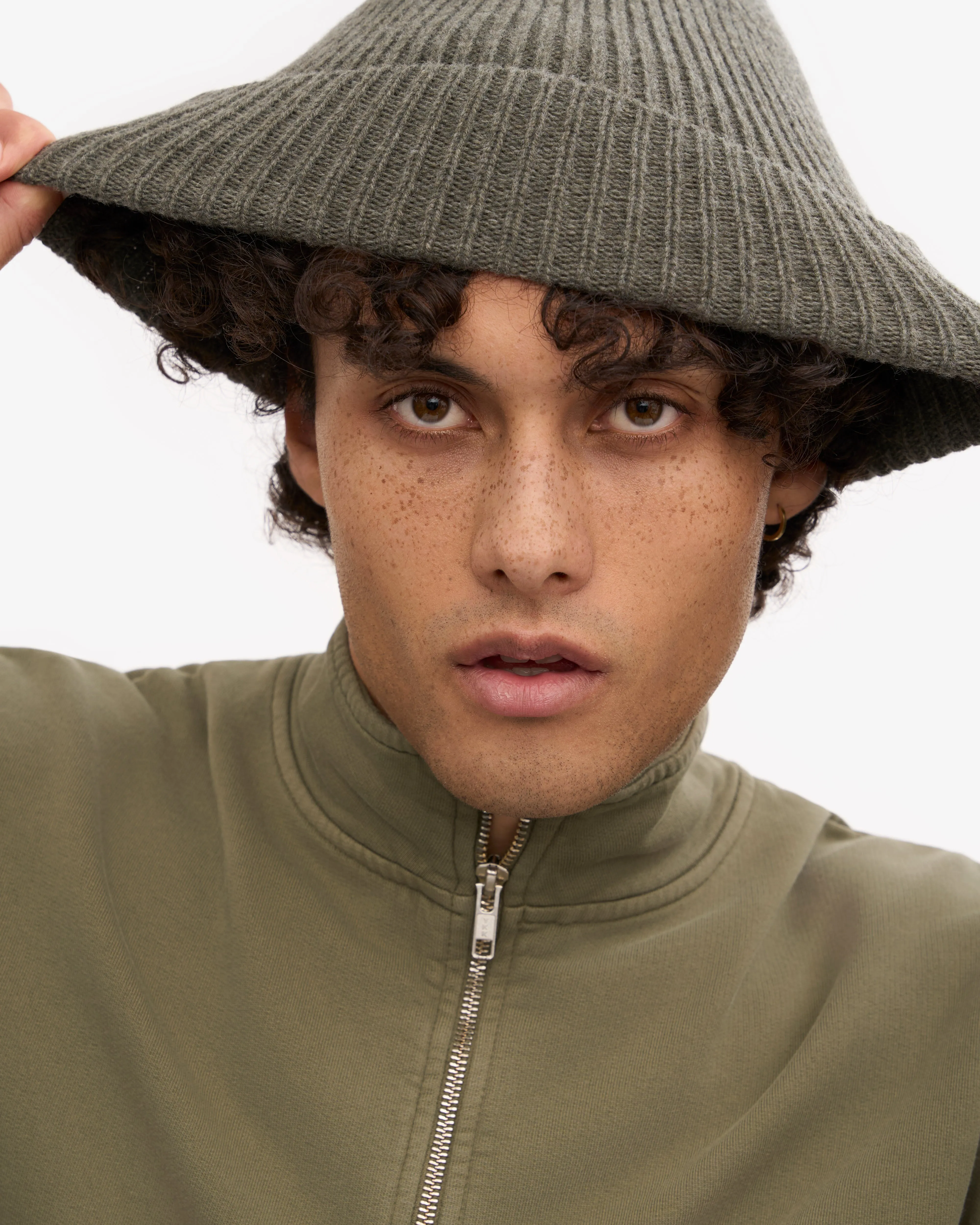 Merino Wool Beanie - Dusty Olive sold by Colorful Standard product image thumbnail 5