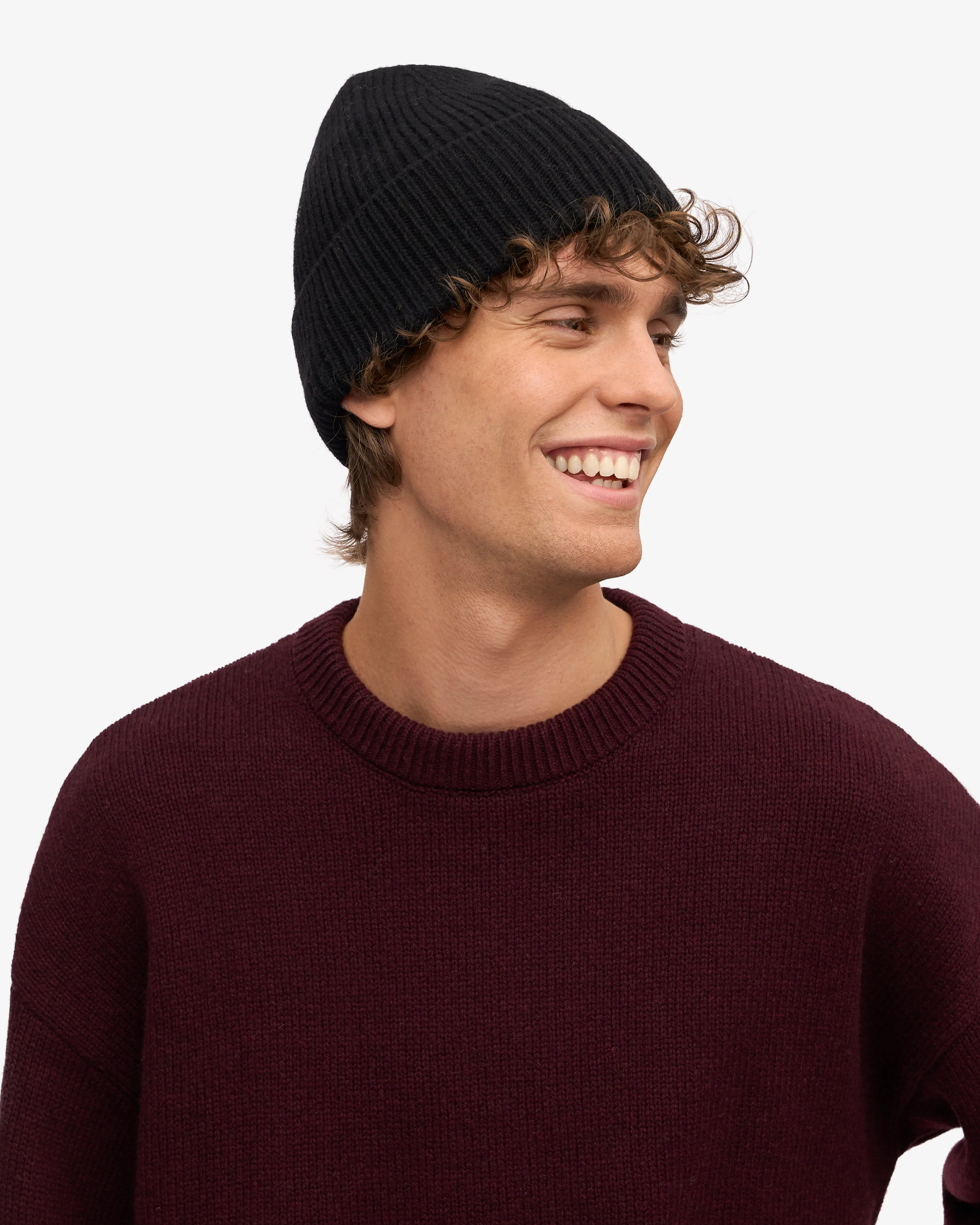 Merino Wool Beanie - Deep Black sold by Colorful Standard product image thumbnail 5