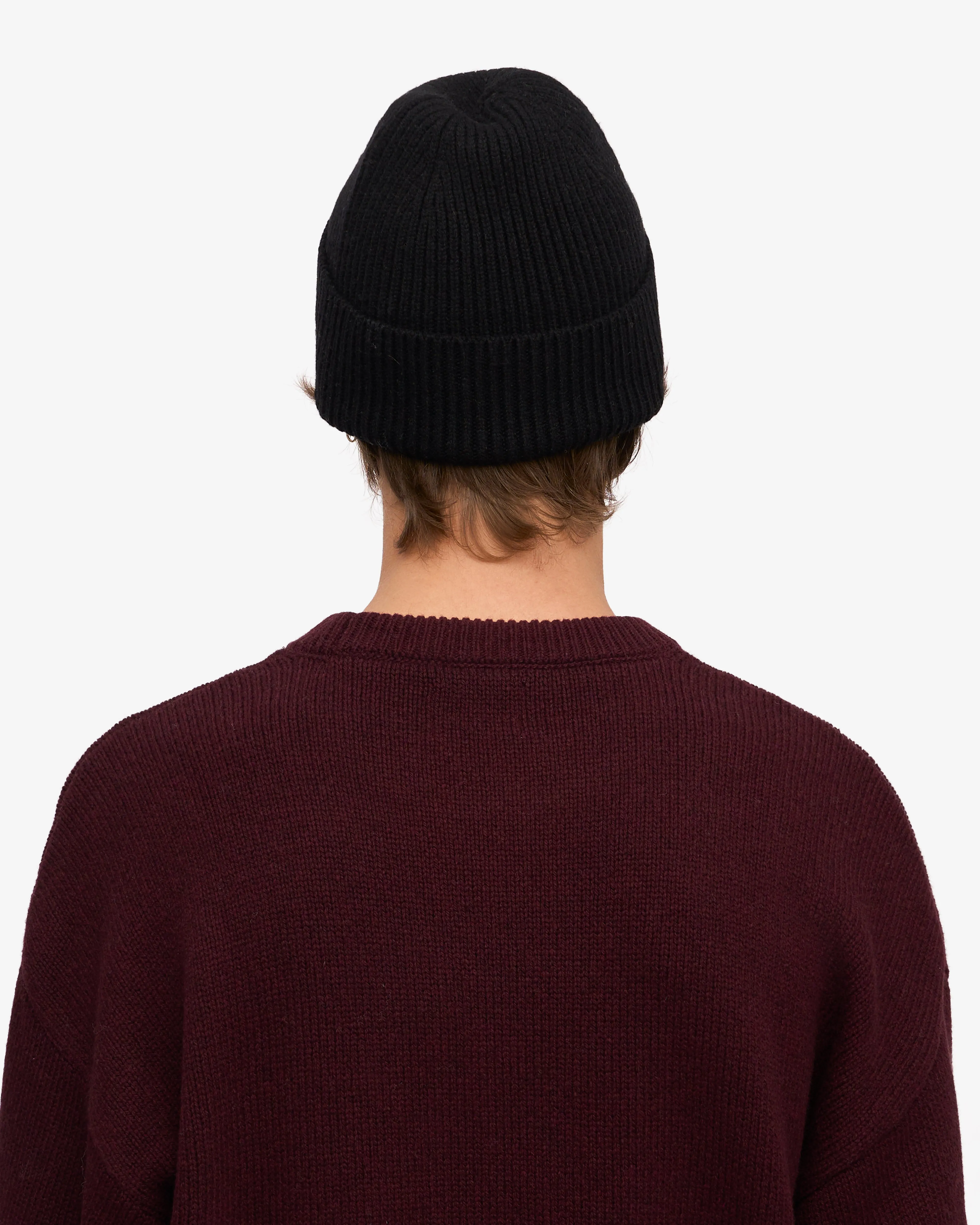 Merino Wool Beanie - Deep Black sold by Colorful Standard product image thumbnail 4