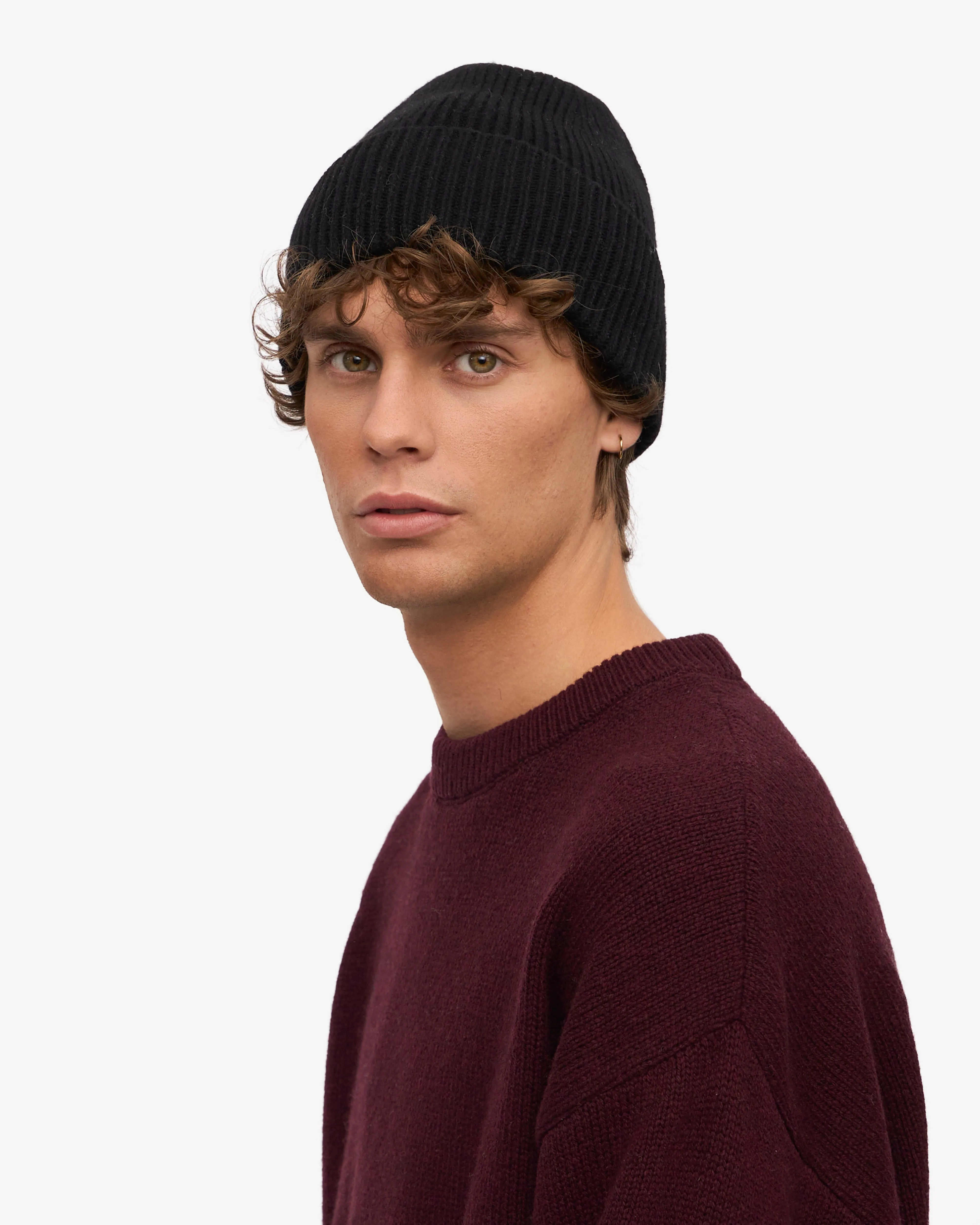 Merino Wool Beanie - Deep Black sold by Colorful Standard product image thumbnail 3