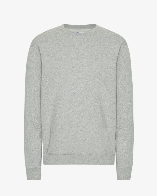 Classic Organic Crew - Heather Grey sold by Colorful Standard