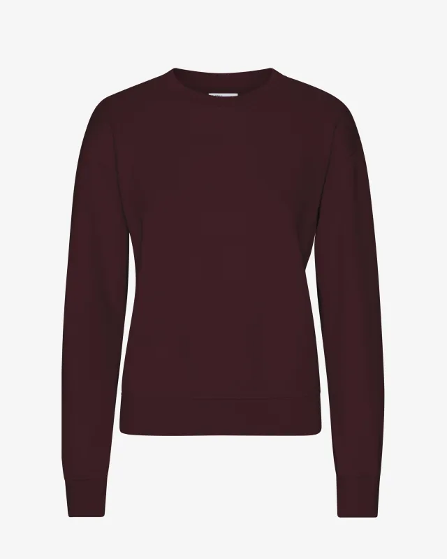 Women Classic Organic Crew - Oxblood Red sold by Colorful Standard